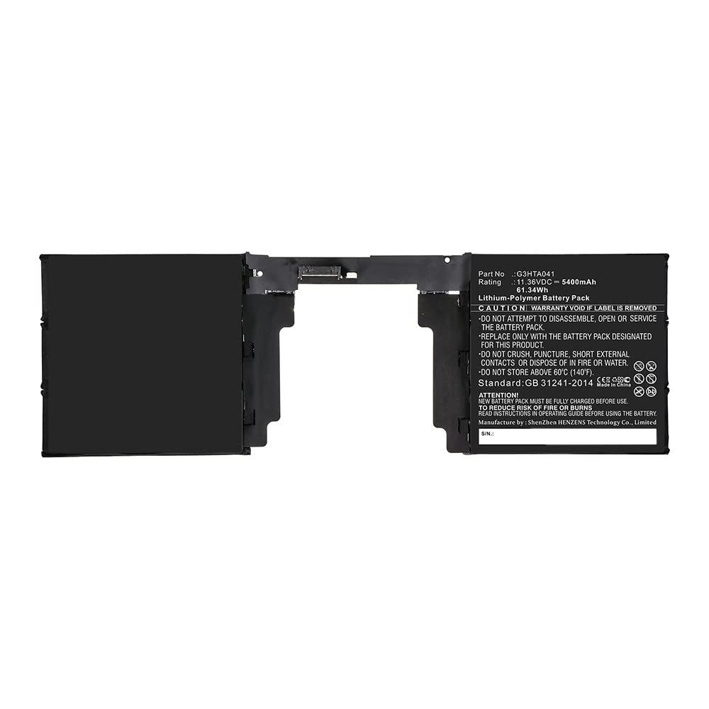 Synergy Digital Tablet Battery - High Capacity 5400mAh Li-Polymer Replacement Battery for Microsoft Surface Book 2 1793 15
