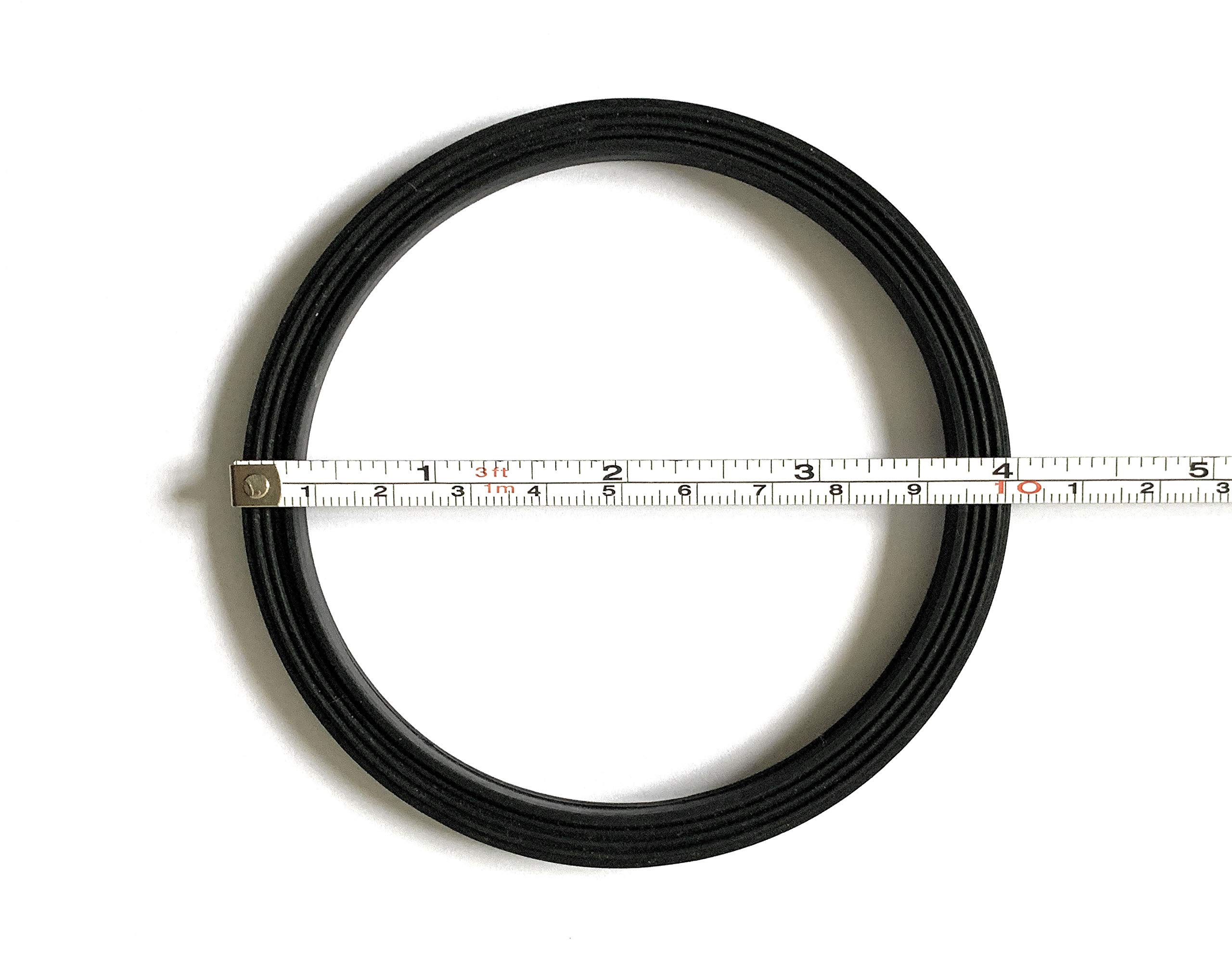 2 Pack Replacement Gasket for NutriBullet Rx Blender (1700W) - 4 Inch Diameter Black Blender Seals - Compatible with NutriBullet Rx Series - Perfect for Smoothies, Juicing & Food Prep