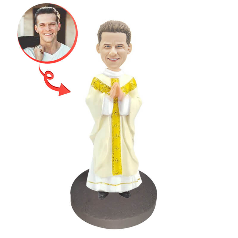 Custom Buddhist Bobblehead Figurine - Personalized Monk & Buddha Statues for Meditation, Home Decor & Gifts