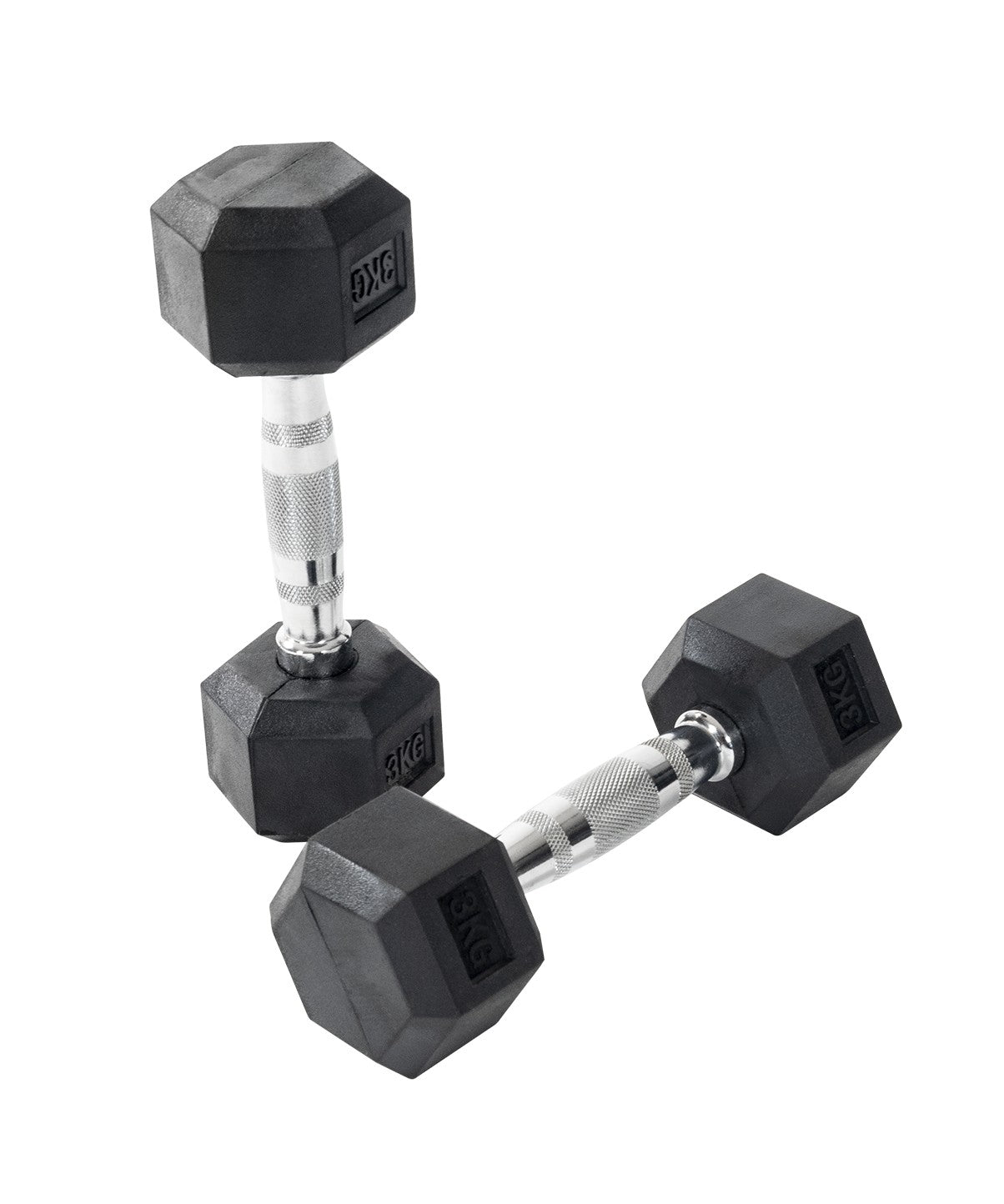Premium Rubber Hex Dumbbells - Non-Slip Grip for Home Gym & Strength Training - Ideal for Weightlifting, CrossFit & Fitness Workouts
