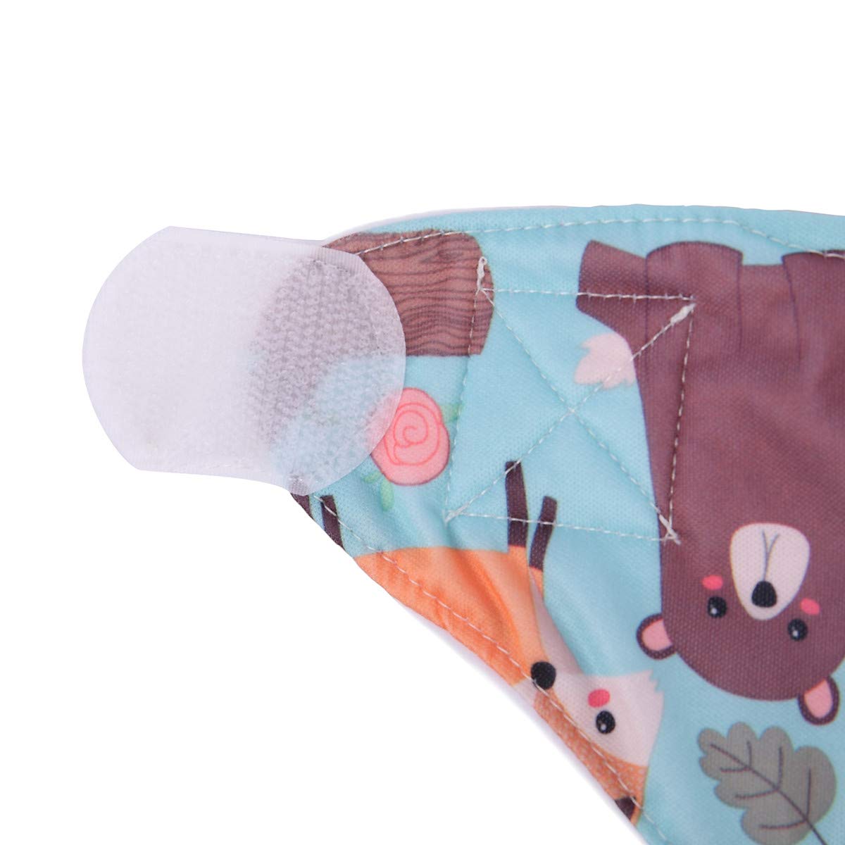Organic Baby Pocket Cloth Diaper - Adjustable Hook & Loop Fasteners - Cute Squirrel & Hedgehog Print - Eco-Friendly Reusable Nappy for Newborns & Toddlers - Perfect for Daycare, Travel & Eco-Conscious Parenting