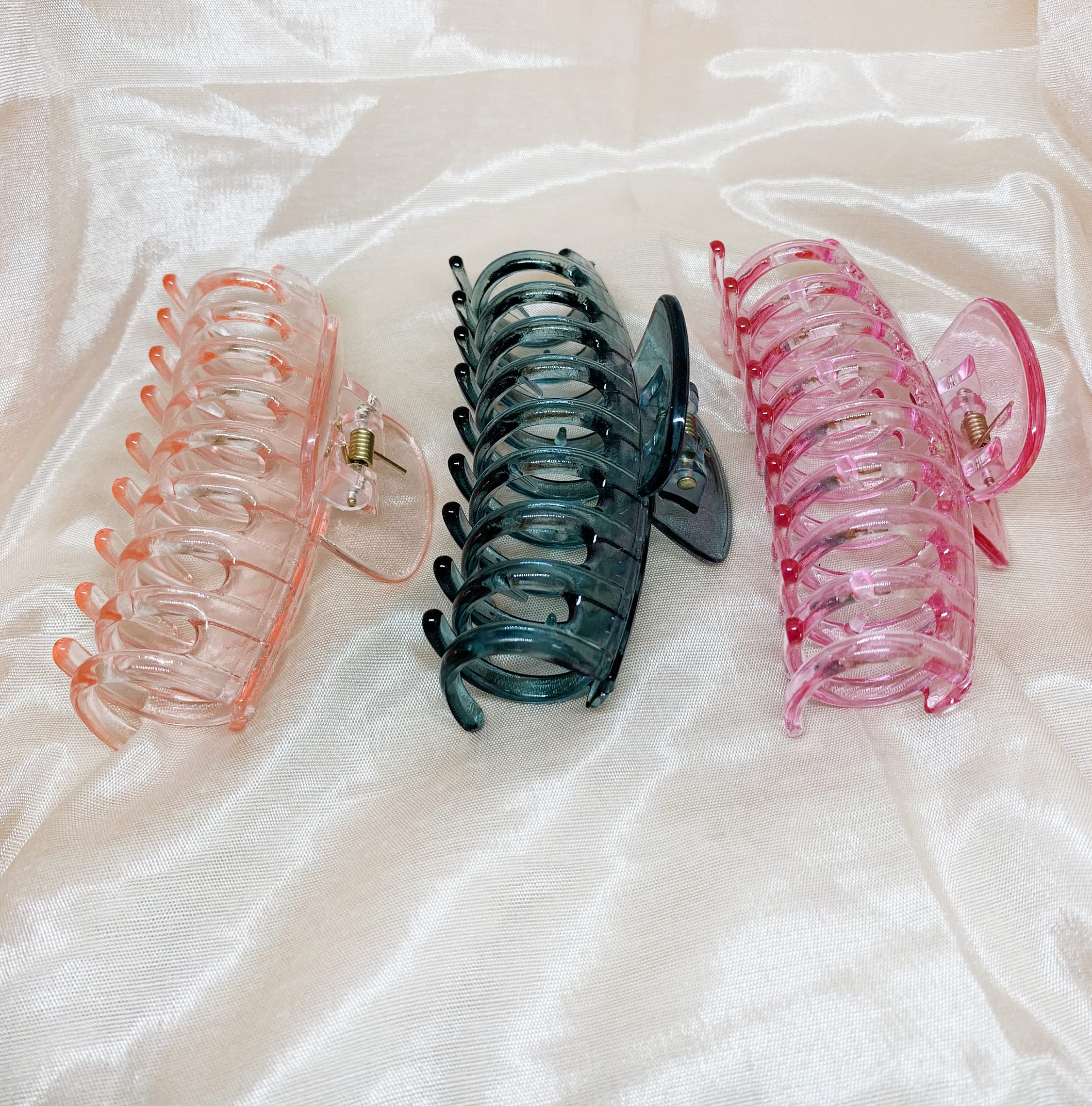 Starvis Large Matte Butterfly Hair Claw Clips for Women & Girls - 3 Pack Jumbo Hair Clamps, Banana Clips for Thick Hair - Perfect for Ponytails, Buns & Everyday Hairstyles
