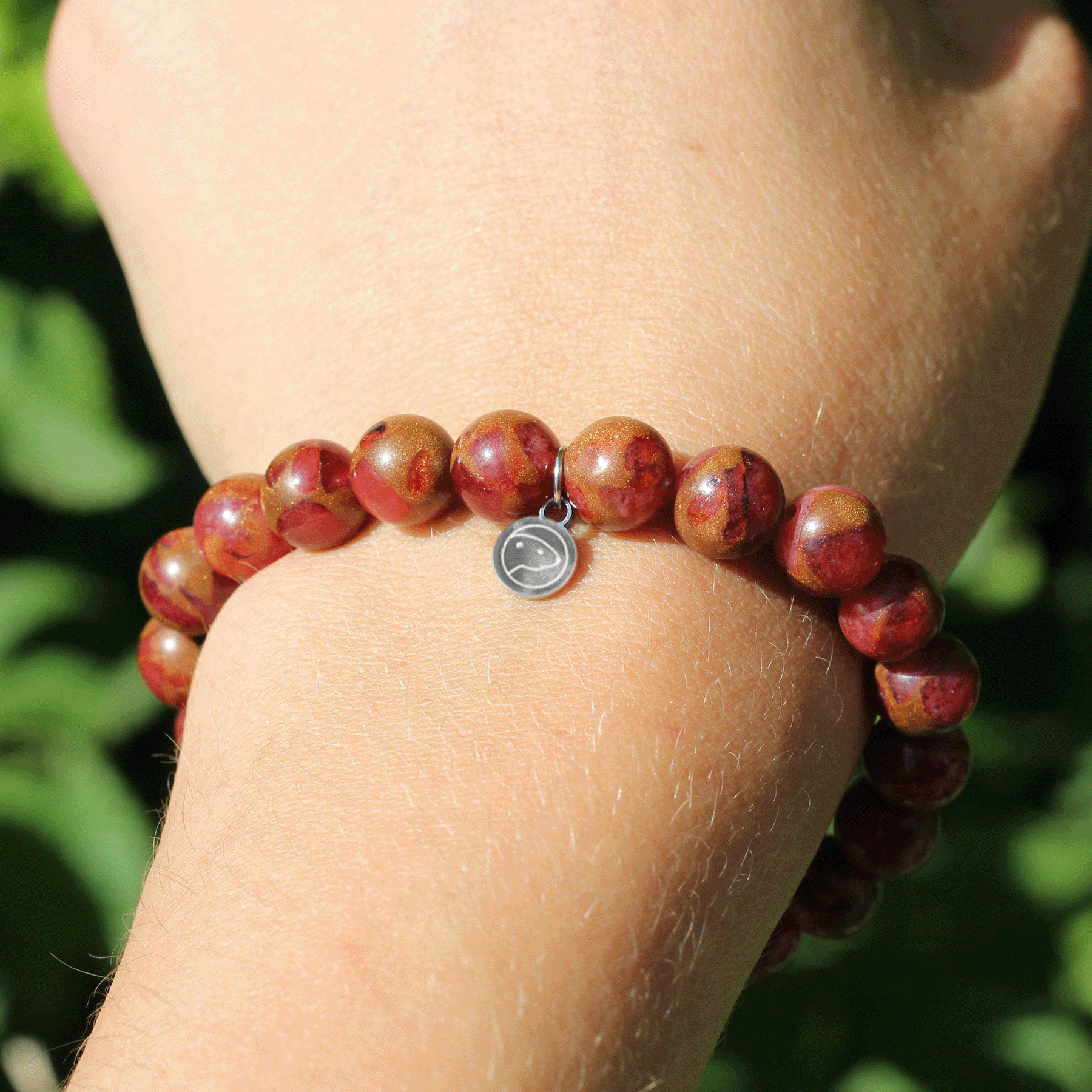 Natural Red Chrysoberyl Gemstone Bracelet for Women - Healing Crystal Jewelry for Energy Balance & Protection - Perfect for Meditation, Yoga & Spiritual Gifts