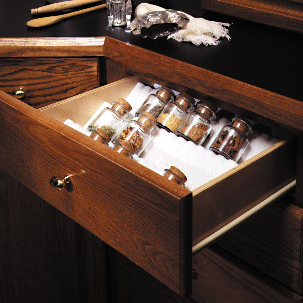 Salsa Pro Spice Drawer Tray Organizer - Expandable Kitchen Storage Solution for Spices, Utensils & Small Items - Perfect for Pantry, Cabinet or Countertop Organization