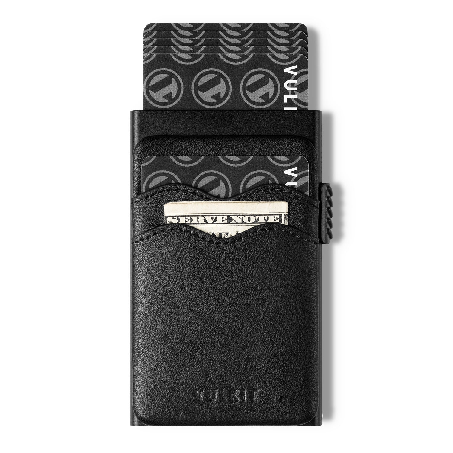 VC303 Minimalist Leather Card Holder with Extra Pocket for Cash & Coins - Slim RFID Blocking Wallet for Men & Women (Perfect for Travel, Everyday Use & Gift)