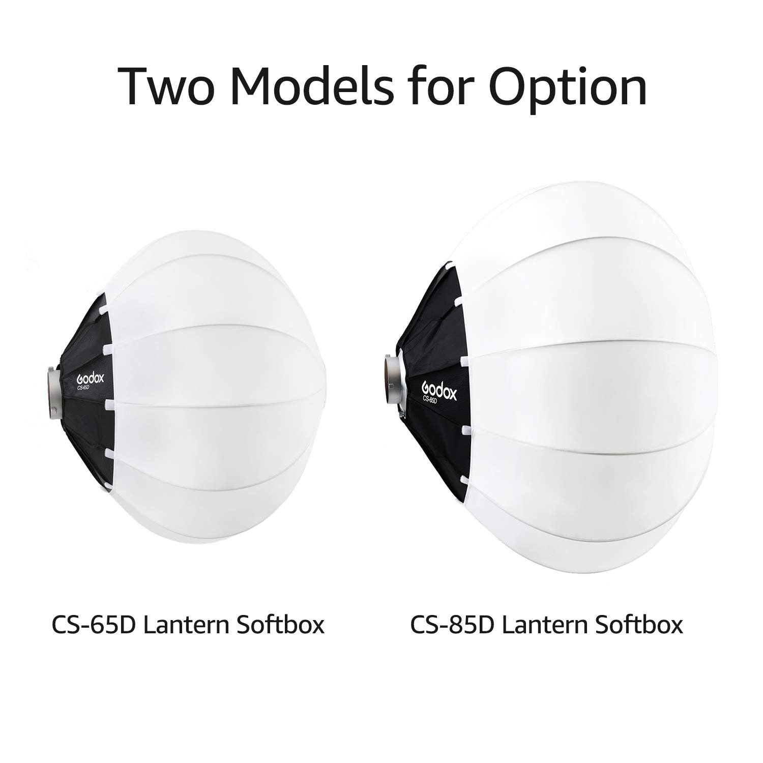 Godox 65cm Bowens Mount Quick-Install Lantern Softbox for Photography Studio, Video Recording, Live Streaming & Filmmaking - Perfect for Portrait, Product & Indoor Lighting