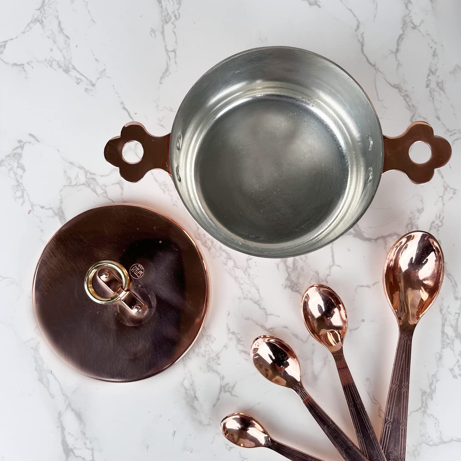 Vintage Inspired Copper & Brass Oven Dish - Handcrafted in Italy | Authentic Italian Kitchenware for Baking, Roasting & Serving | Perfect for Casseroles, Lasagna & Holiday Meals