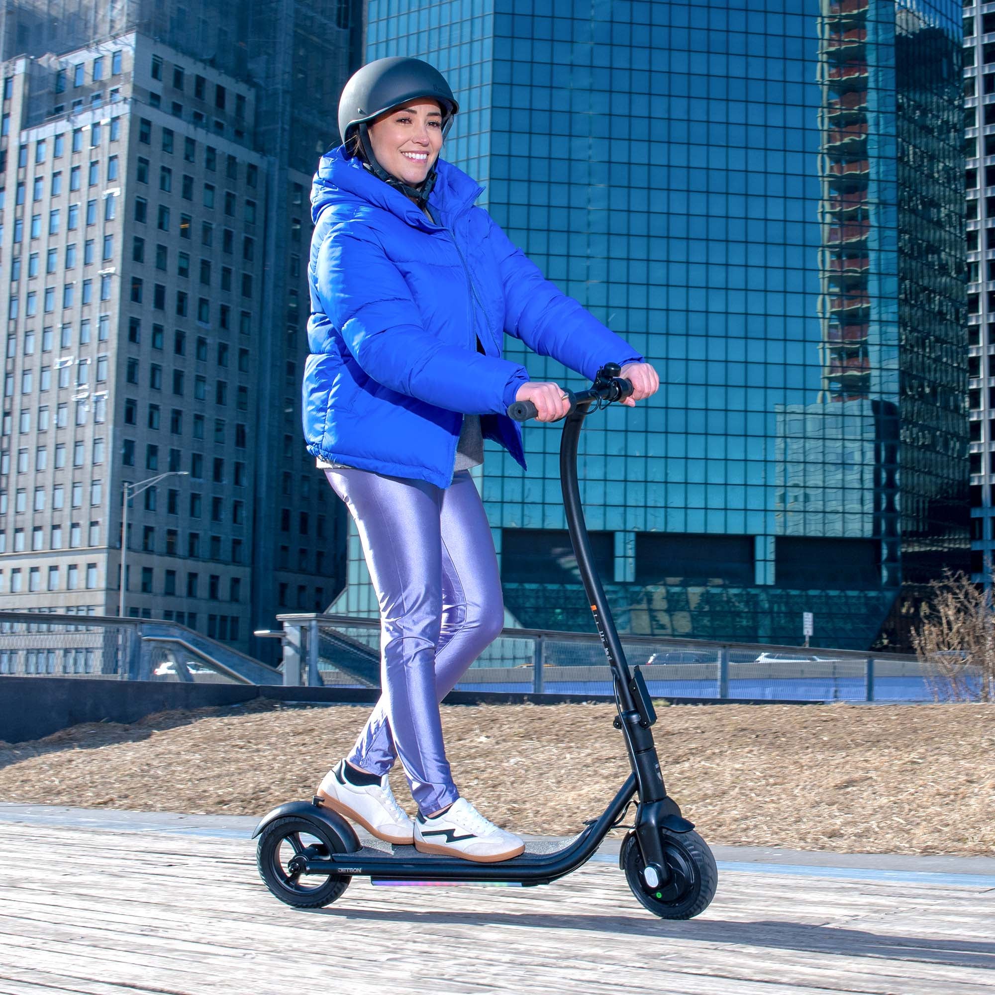 Ember Electric Scooter for Adults - 500W Motor, 18.6 MPH, 15.5 Mile Range - Foldable Commuter E-Scooter for Urban Travel, Campus, Last-Mile Transportation