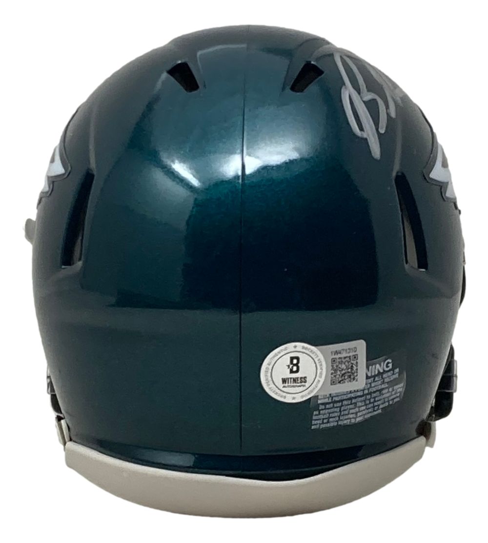 Brandon Graham Signed Philadelphia Eagles Mini Speed Helmet with Super Bowl LIX Case - Authentic NFL Collectible for Fans, Sports Memorabilia, Home & Office Display, Gift for Eagles Supporters