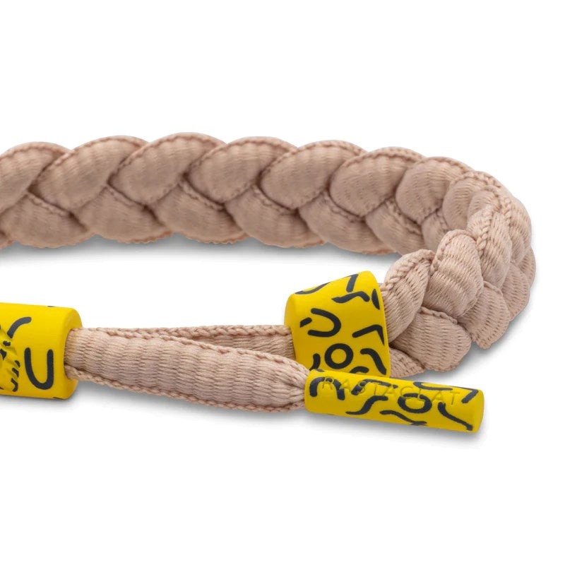 Rastaclat Far Beam M/L Tan Braided Bracelet - Adjustable Wristband for Men & Women - Perfect for Casual Wear, Sports & Outdoor Activities