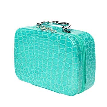 SEAHAVEN Cosmetic & Jewelry Box with Mirror - Travel & Vanity Organizer