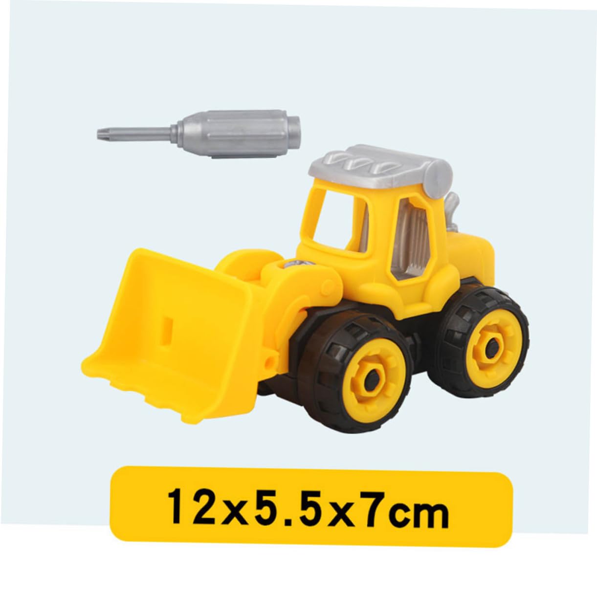 4Pcs Abaodam Kids Construction Vehicle Toys - DIY Assembled Excavator Toy Set for Toddlers & Preschoolers | Early Learning STEM Educational Toys for Boys & Girls | Perfect for Birthday Gifts & Pretend Play