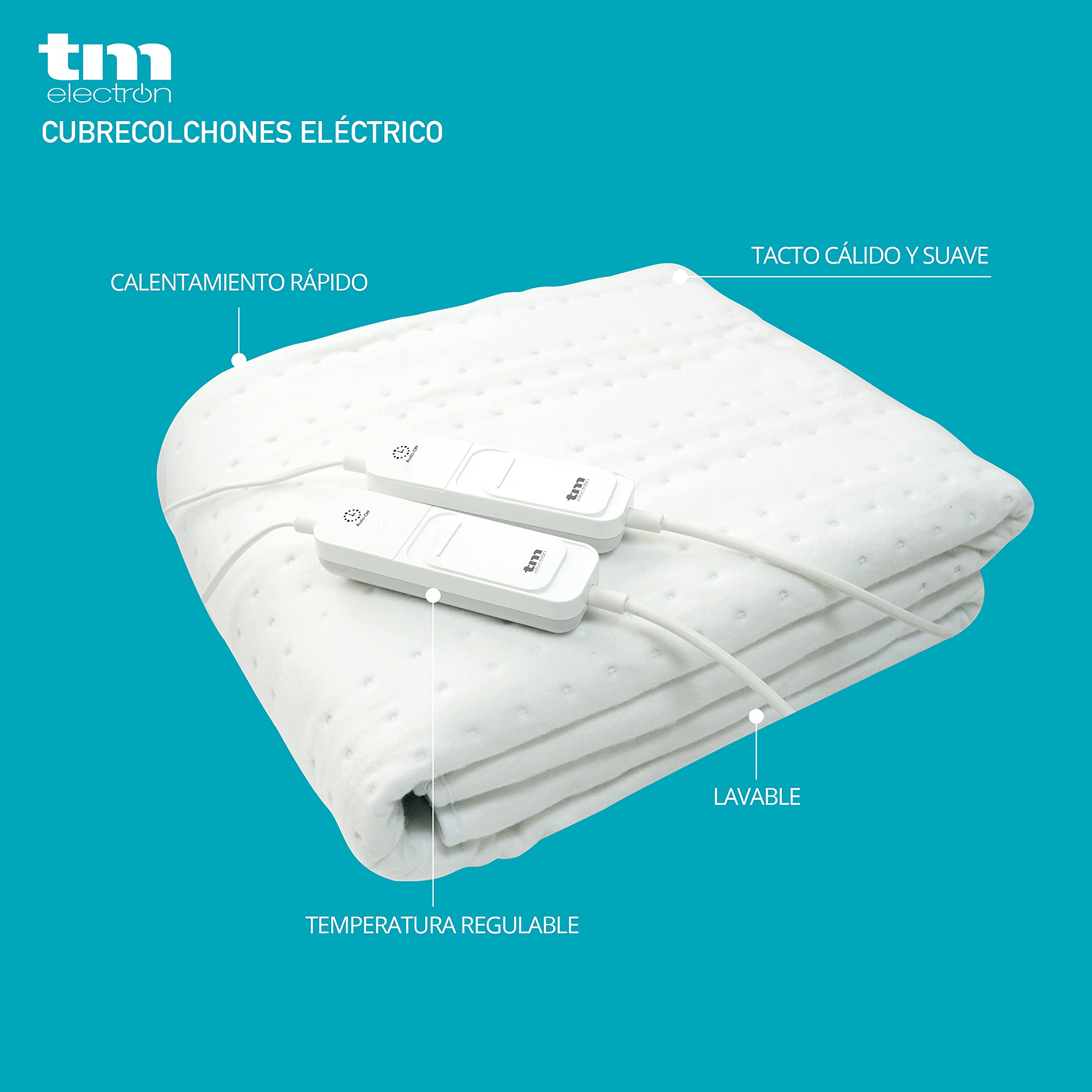 Electric Heated Mattress Pad for Single Bed - 60W with 3 Temperature Levels & Auto Shut Off (150x80cm) - Perfect for Cold Nights, Winter Comfort & Arthritis Pain Relief