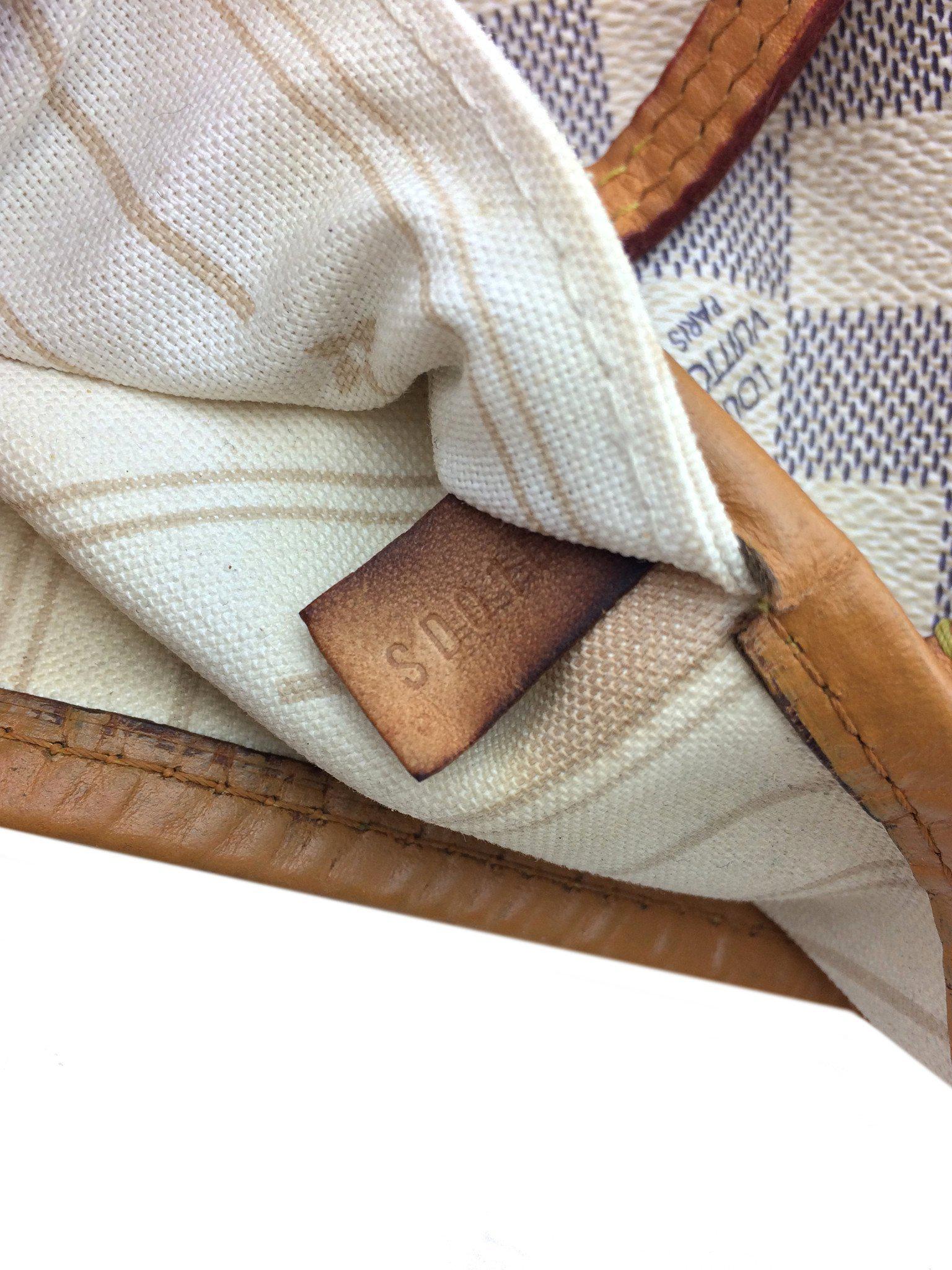 Authentic Louis Vuitton Damier Azur Neverfull MM Tote Bag - Lightweight Canvas Shoulder Bag for Women, Perfect for Work, Travel & Everyday Use