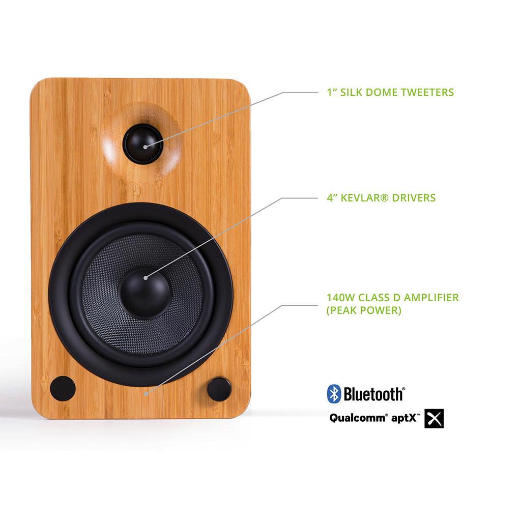 Kanto YU4 Powered Bookshelf Speakers - Premium Hi-Fi Sound for Home Audio, Gaming & Music - Perfect for Desktops, Studios & Living Rooms