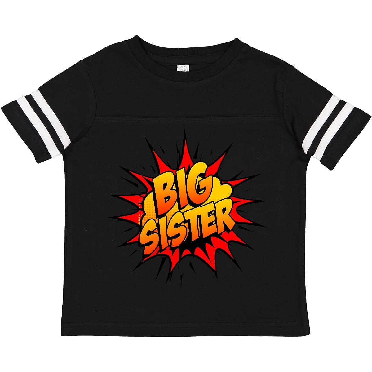 Inktastic Big Sister Super Hero Toddler T-Shirt - Cute Cotton Tee for Toddler Girls - Perfect for Sibling Matching Outfits & Superhero Theme Parties