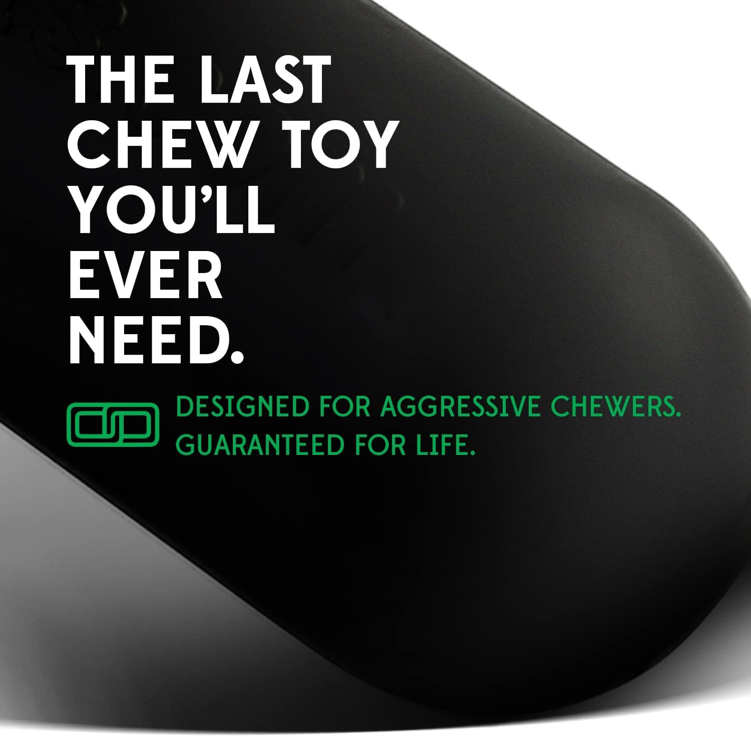 Goughnuts Virtually Indestructible Dog Chew Toy Stick for Aggressive Chewers - Heavy Duty Durable Small Breed Dog Toy (Black) | Perfect for Training, Teething, and Playtime for Strong Chewers