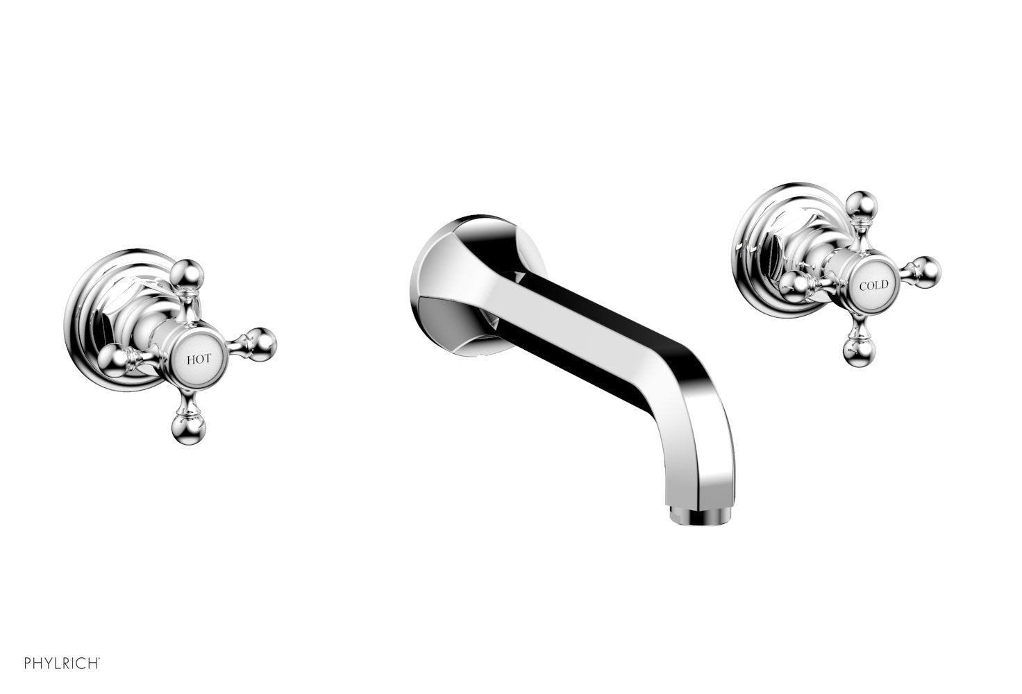 HEX TRADITIONAL Wall Mounted Lavatory Sink Set 500 11 - Perfect for Bathroom, Powder Room, and Guest Bathroom Decor