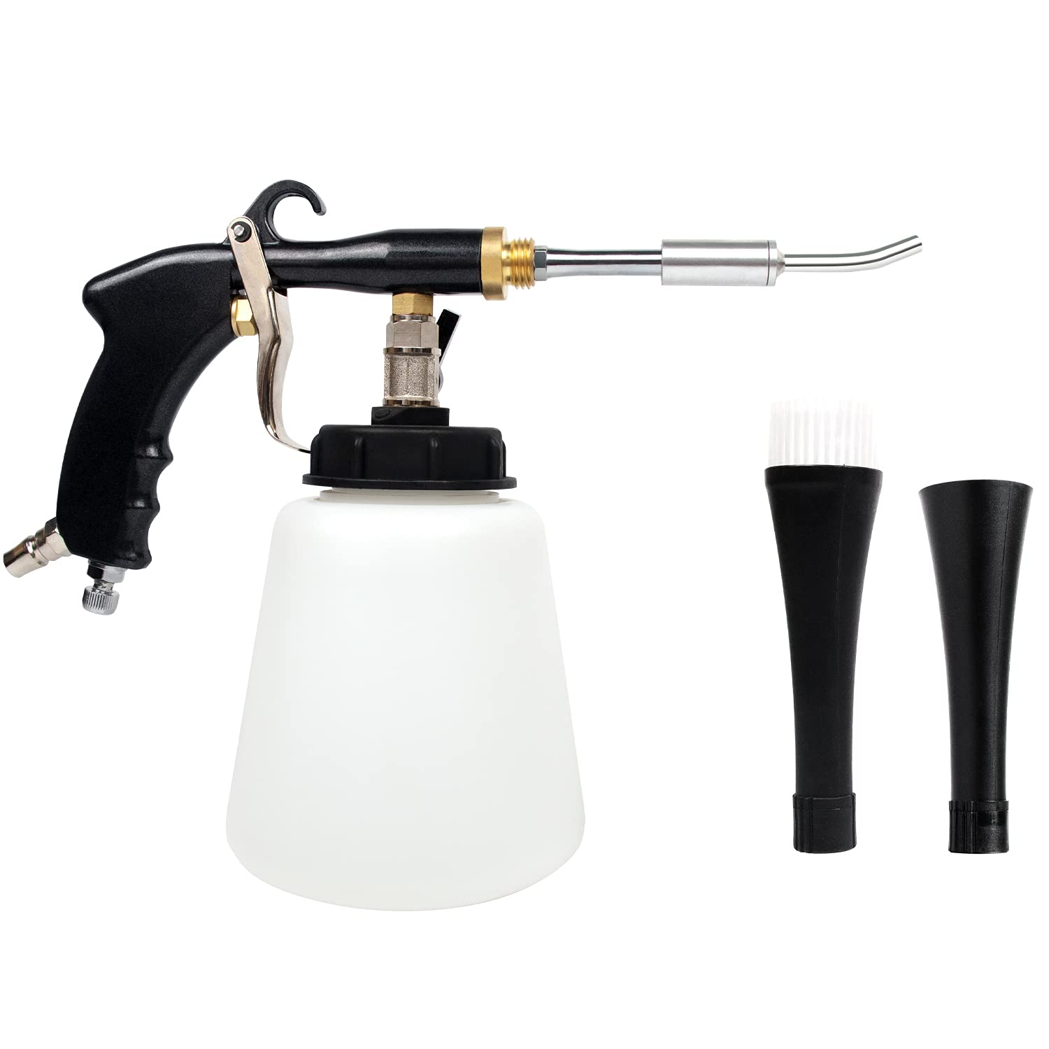Premium Adjustable Pressure Car Cleaning Gun - High Pressure Jet Cleaner for Car Detailing & Interior Washing | Car Wash Tool Kit with Detailing Supplies (Black) | Perfect for Home Car Wash, Auto Detailing & Vehicle Maintenance