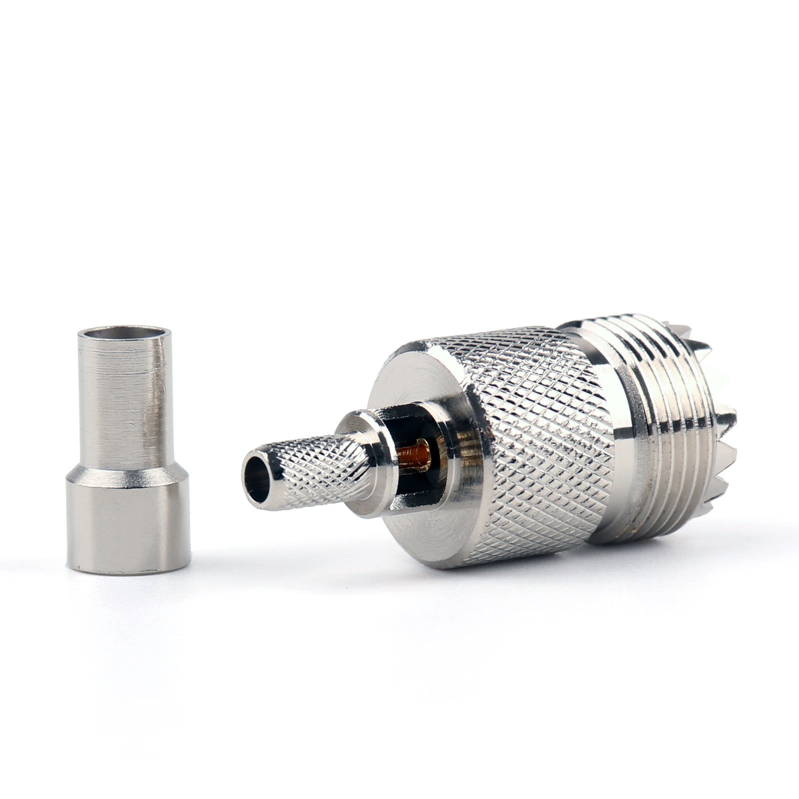 10Pcs UHF Female SO239 Jack Connector for RG58 RG142 LMR195 RG400 Coaxial Cable - Perfect for Ham Radio, CB Antenna, and CCTV Installation