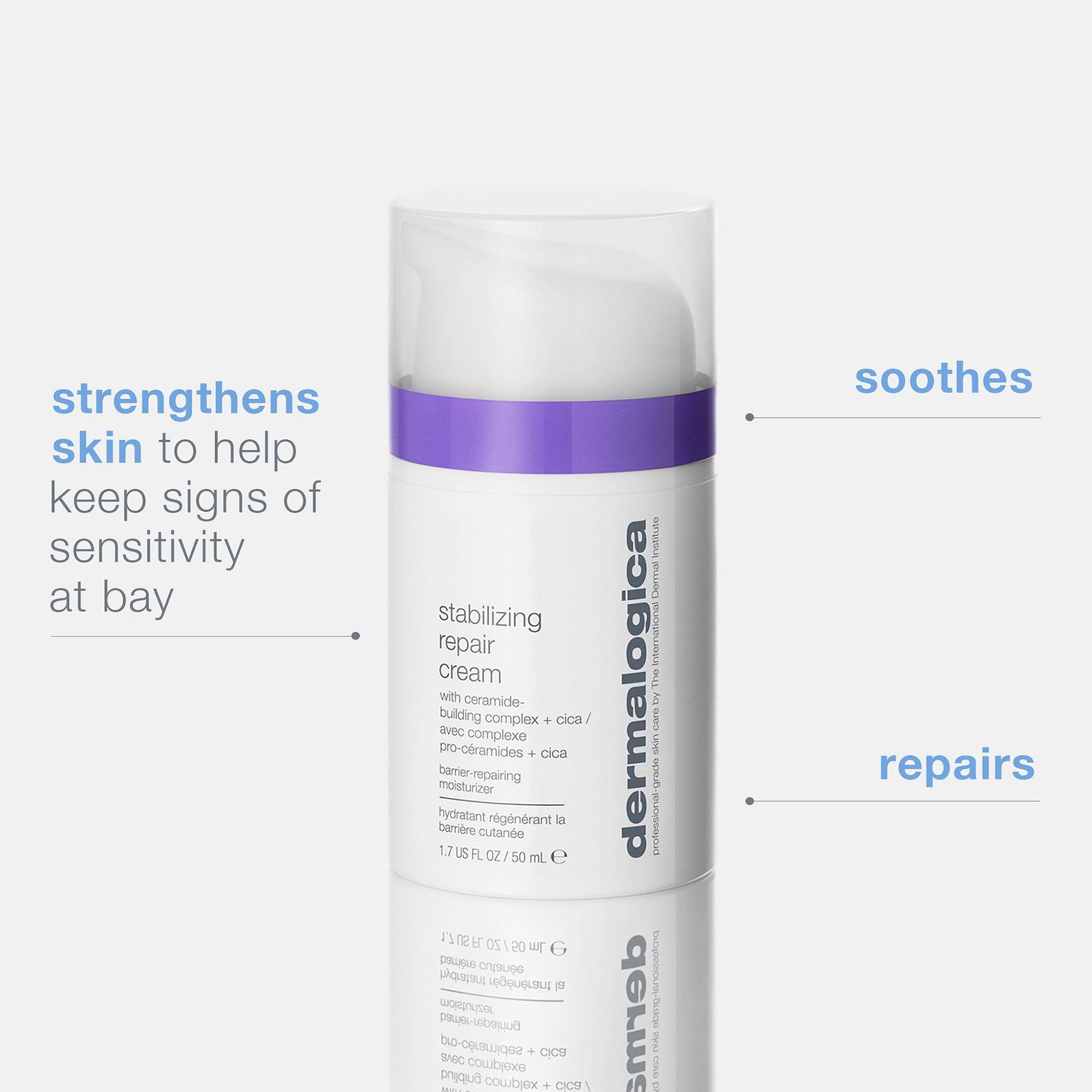 Dermalogica Stabilizing Repair Cream - Soothing Moisturizer for Sensitive Skin | Dermatologist Recommended for Dryness & Redness Relief | Perfect for Daily Skincare Routine & Post-Treatment Care