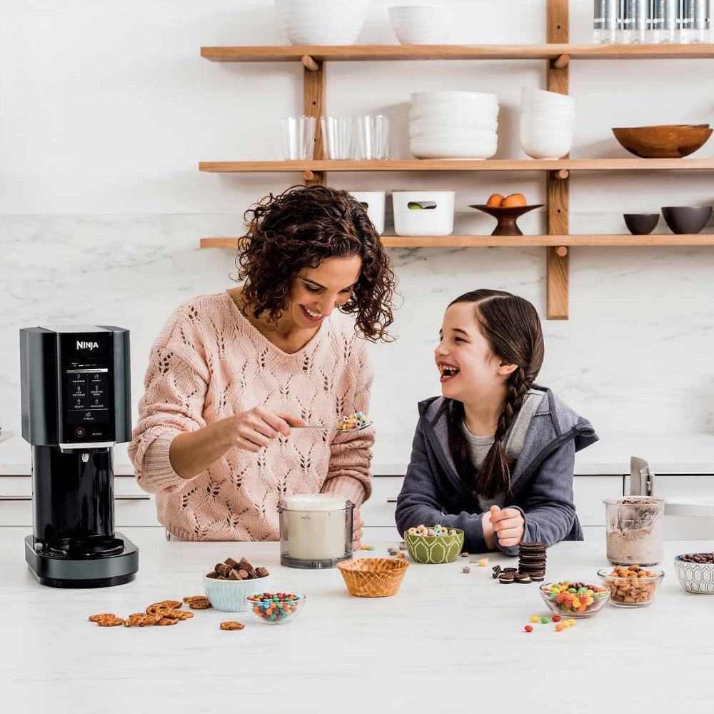 NINJA CN302CCO CREAMi Ice Cream Maker - Certified Refurbished with Home Essentials Warranty | Perfect for Homemade Gelato, Sorbet & Milkshakes