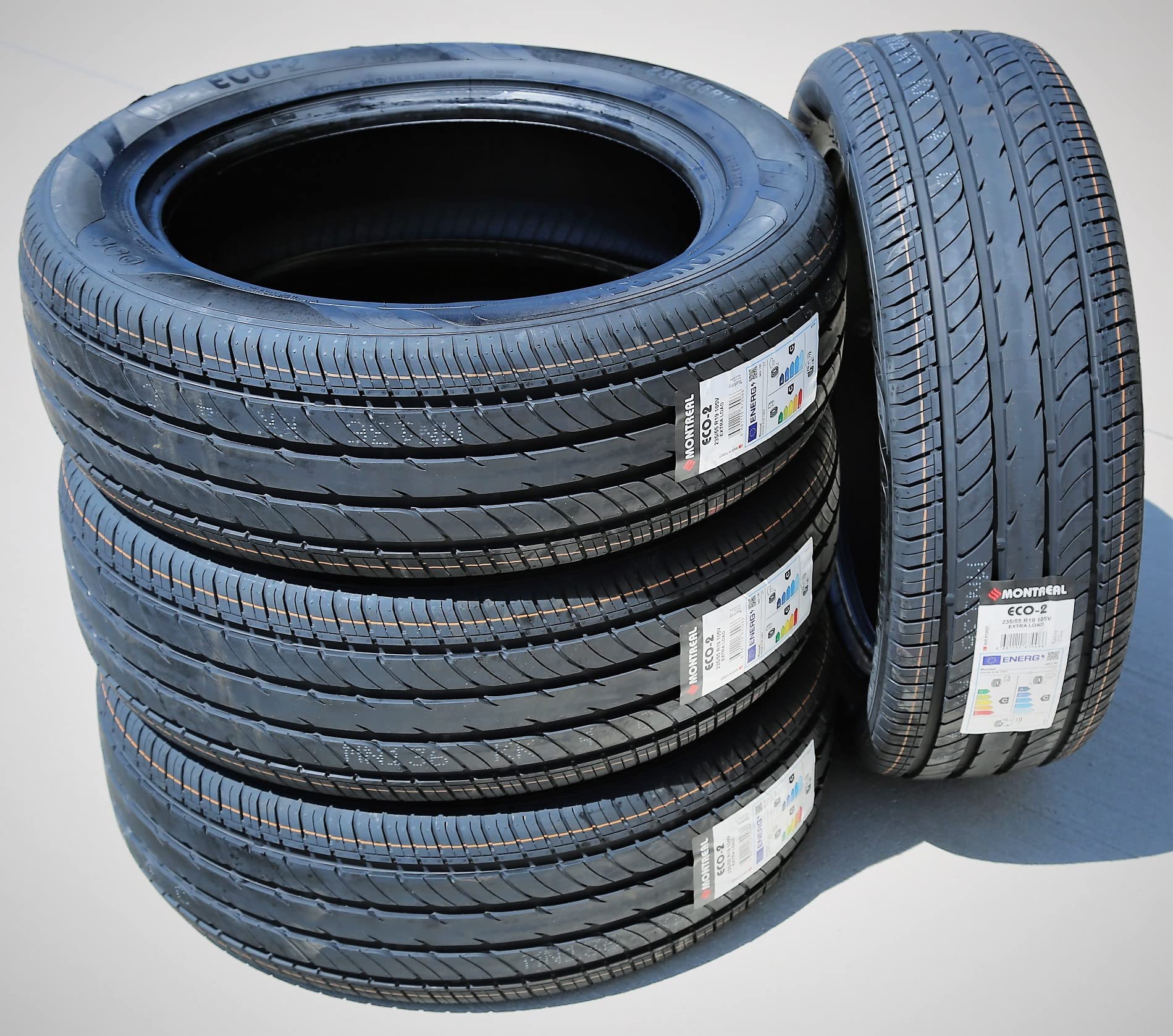 Eco-2 Performance 235/55R19 105V XL Passenger Tire - All-Season Durable Tires for SUVs & Crossovers - Perfect for Highway Commuting & Family Road Trips