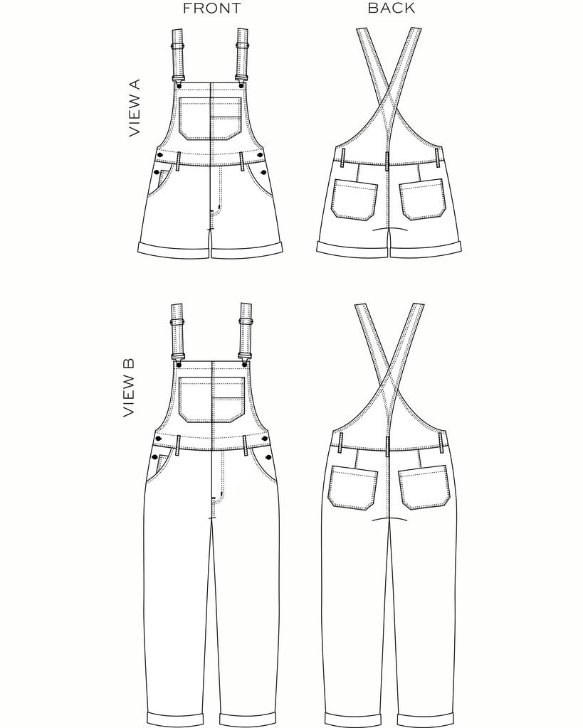 True Bias Riley Overalls Dungarees - Women's Denim Overalls Size 14 (Waist 32) - Perfect for Casual Wear, Farm Work & Outdoor Adventures