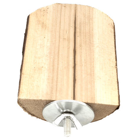 Natural Moss Hollow Wood Perch for Birds - Handmade Wooden Bird Perch with Hollow Design - Perfect for Parrots, Cockatiels & Small Birds - Ideal for Cages, Aviaries & Play Gyms