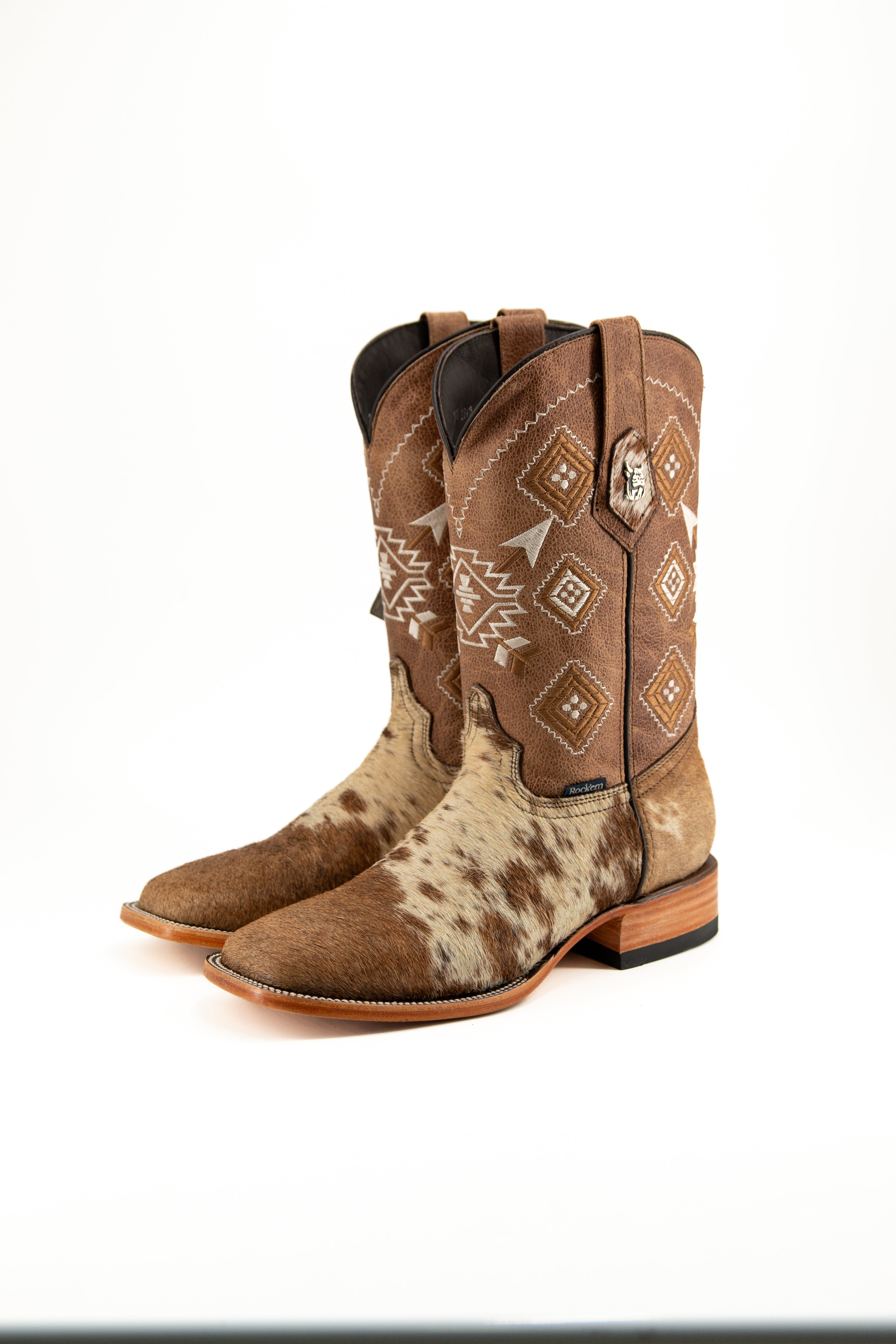 Men's Size 7.5 Genuine Cowhide Western Cowboy Boots - Comfortable & Durable for Rodeo, Country Dancing & Outdoor Adventures