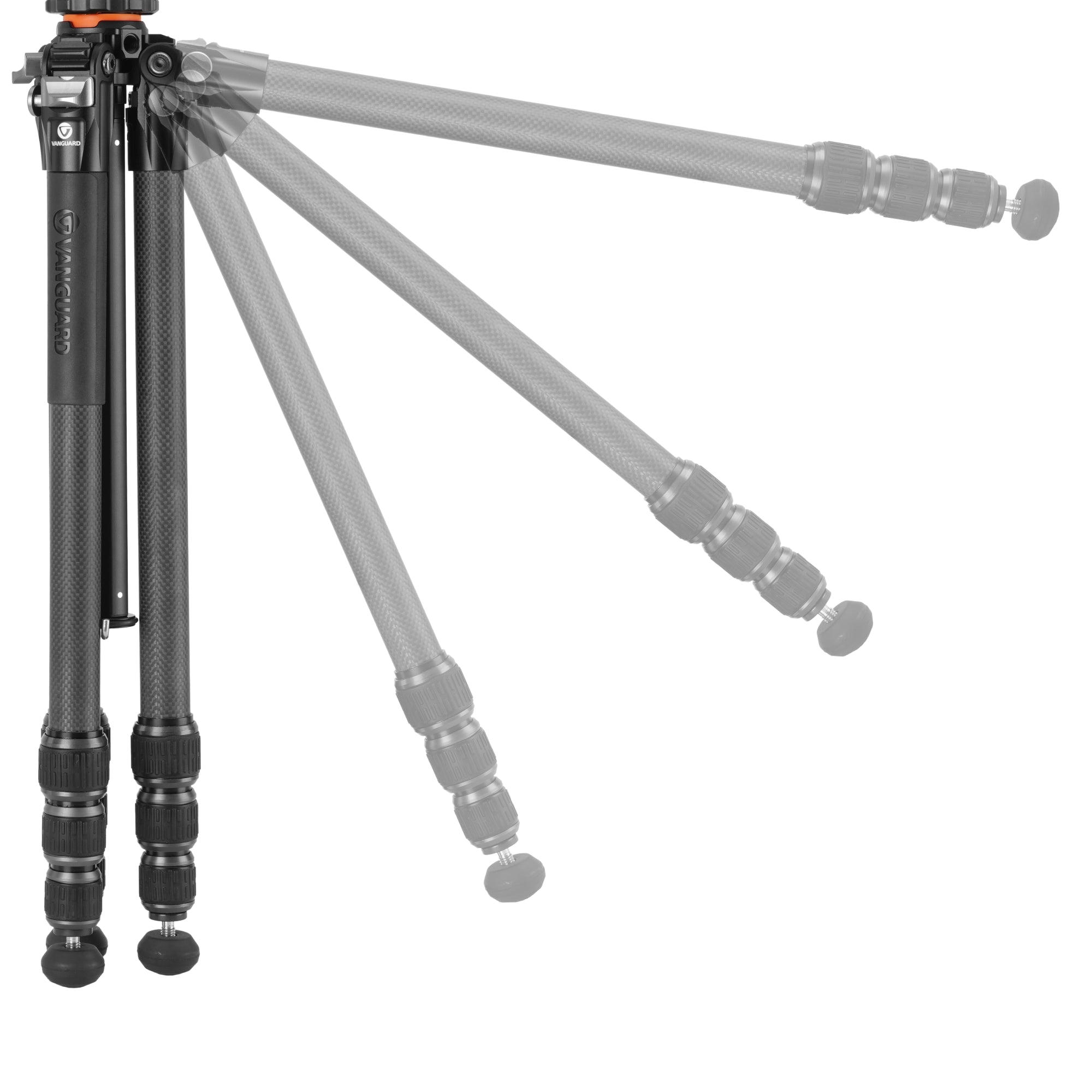 VEO 5 264CB 160S Carbon Fiber Tripod with Dual Axis Head - Professional Camera & Smartphone Tripod for Photography, Videography, Travel and Outdoor Shooting