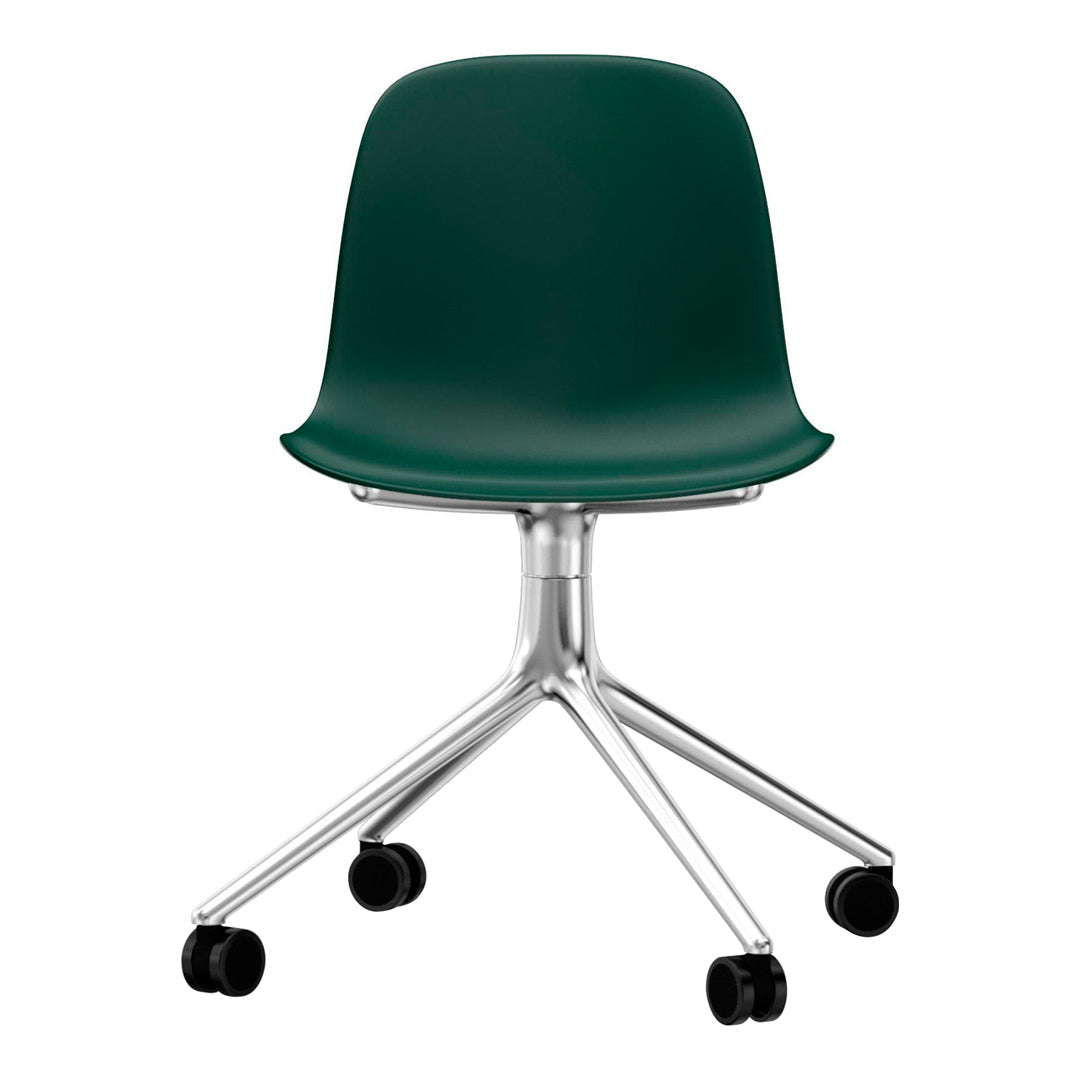 Ergonomic Form Chair with 4-Wheel Swivel Base - Adjustable Office Chair for Home & Work - Perfect for Desk Work, Gaming, and Study Sessions