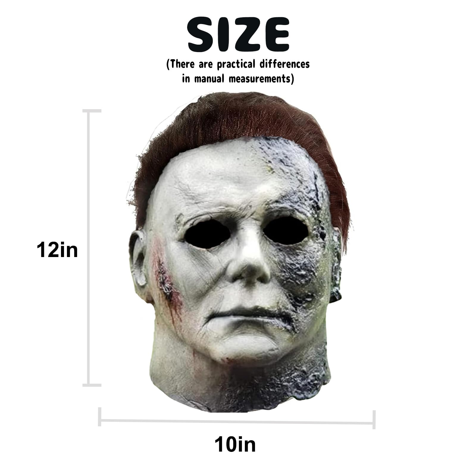 Michael Myers Halloween Mask - Scary Horror Cosplay Mask for Halloween Parties & Costume Events | Perfect for Trick or Treat, Haunted Houses & Horror Movie Nights