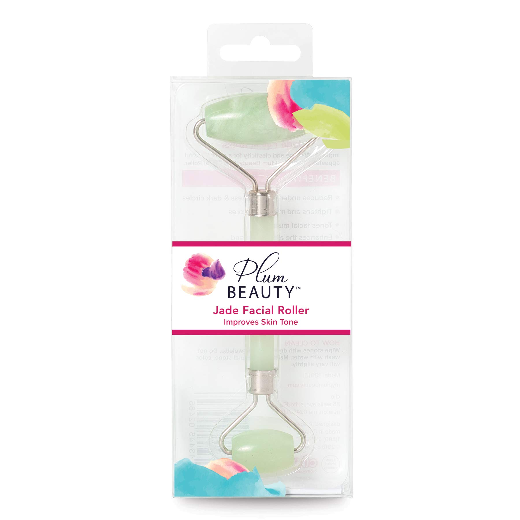 Jade Face Roller for Skin Care - Reduces Puffiness & Dark Circles - Perfect for Morning & Night Routine