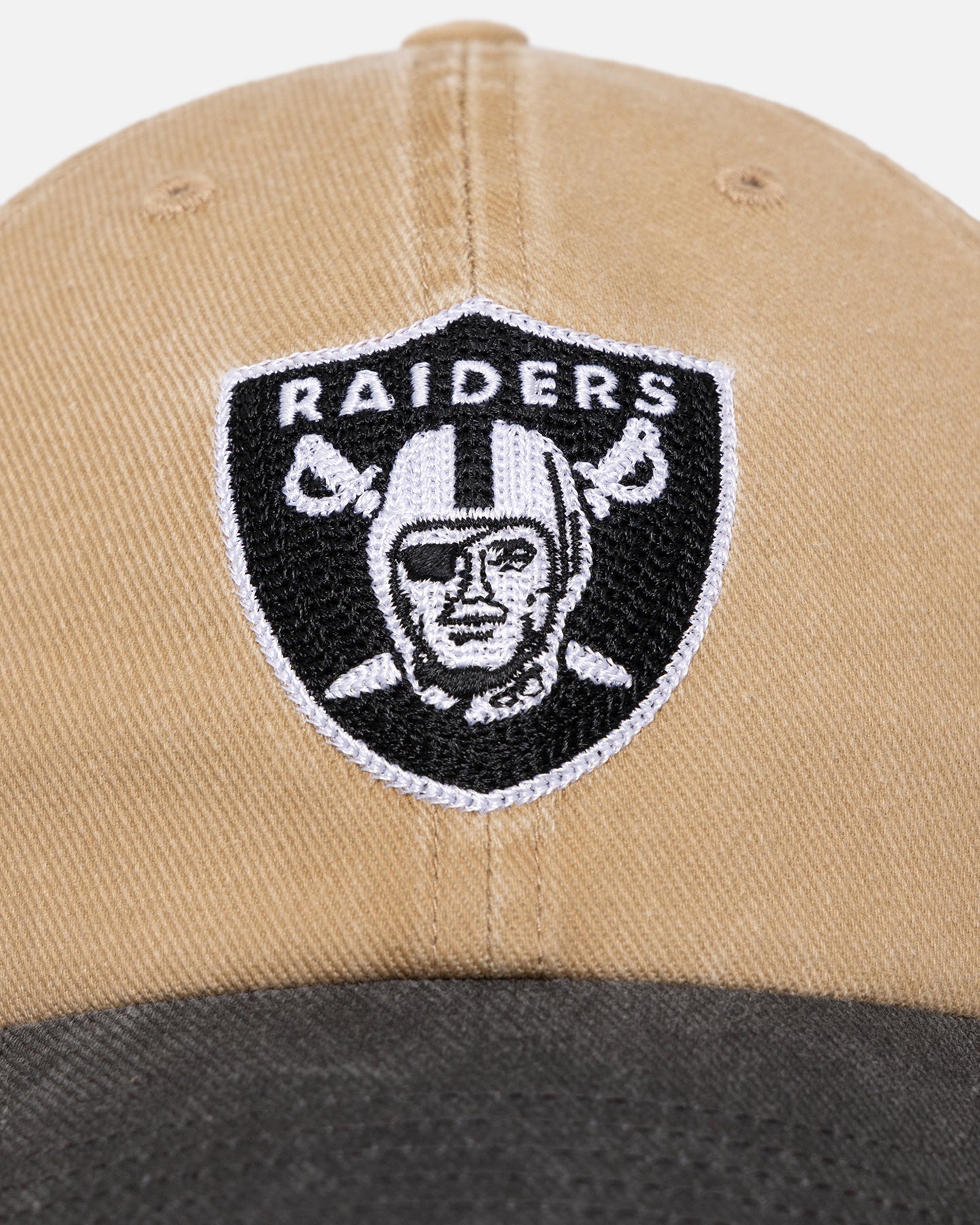 47 Brand Las Vegas Raiders 'Apollo Chain' 47 Clean Up Strapback Khaki Adjustable Hat - Official NFL Licensed Snapback for Men & Women - Perfect for Game Day, Tailgating & Sports Fan Gifts