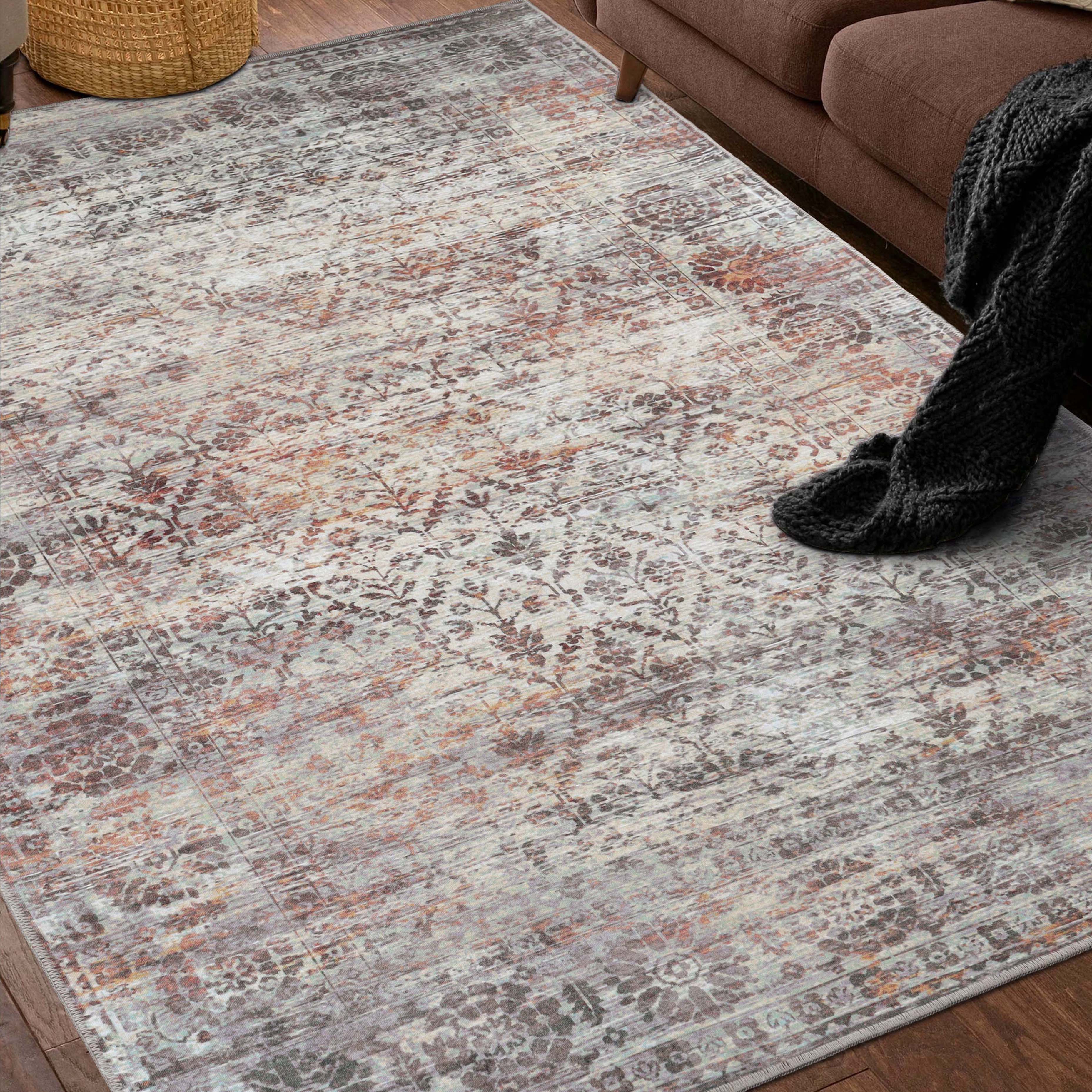 Macaw Lattice Non-Slip Washable Indoor Area Rug - Soft Comfort for Living Room, Bedroom, or Hallway Runner