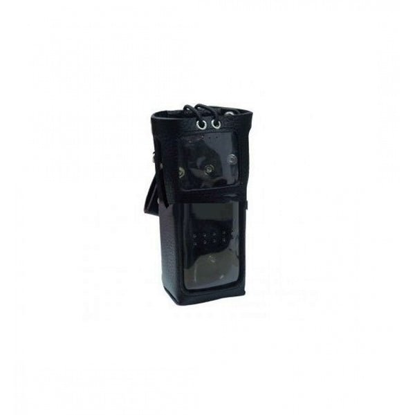 Hytera LCY017 Leather Carrying Case for Two-Way Radio - Durable Protective Holster with Belt Clip | Perfect for Construction, Security & Outdoor Work