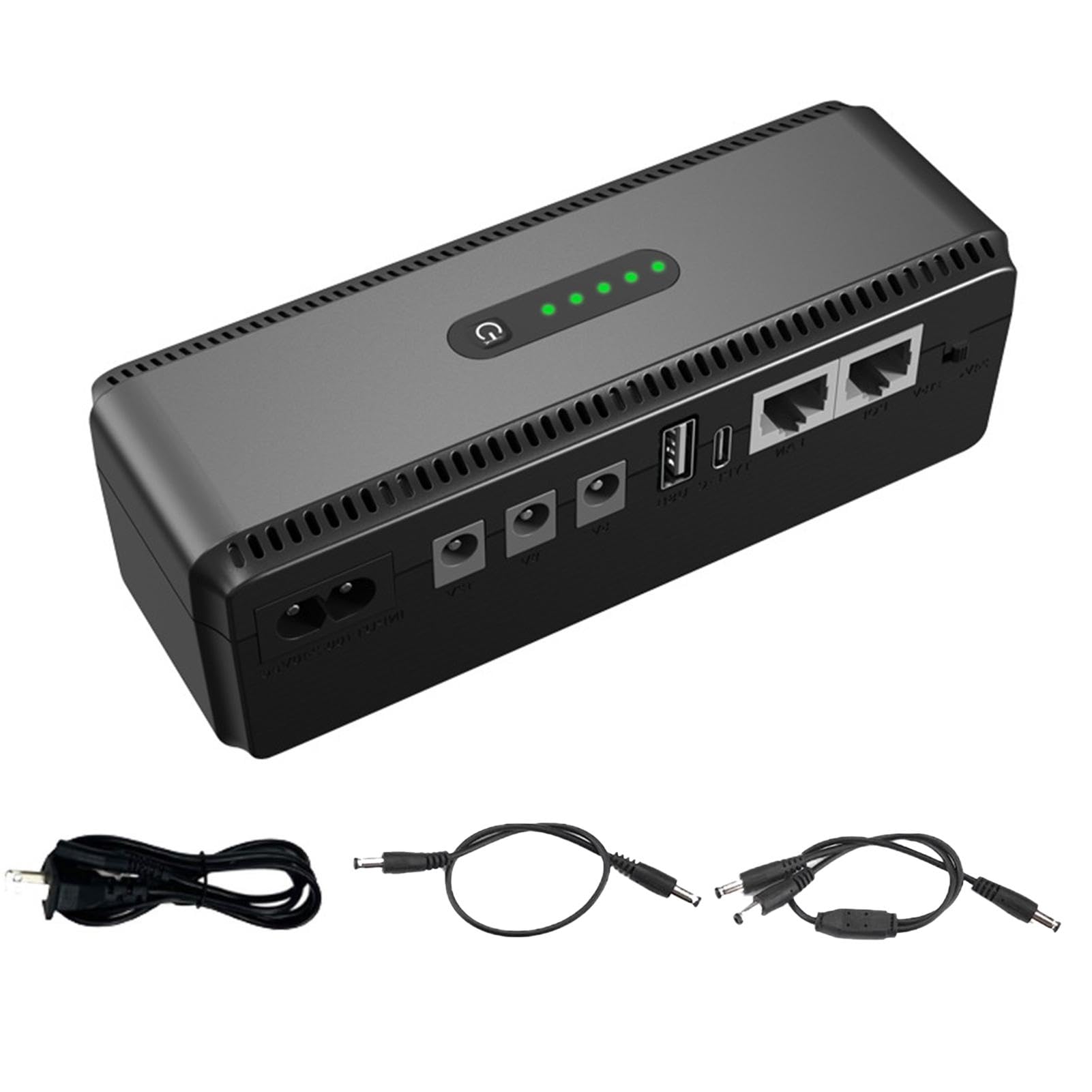 10400mAh Backup Battery Supply for Router & WiFi Camera - Compact UPS Uninterruptible Power Supply for Security Systems - Perfect for Home/Office Network & Surveillance During Power Outages