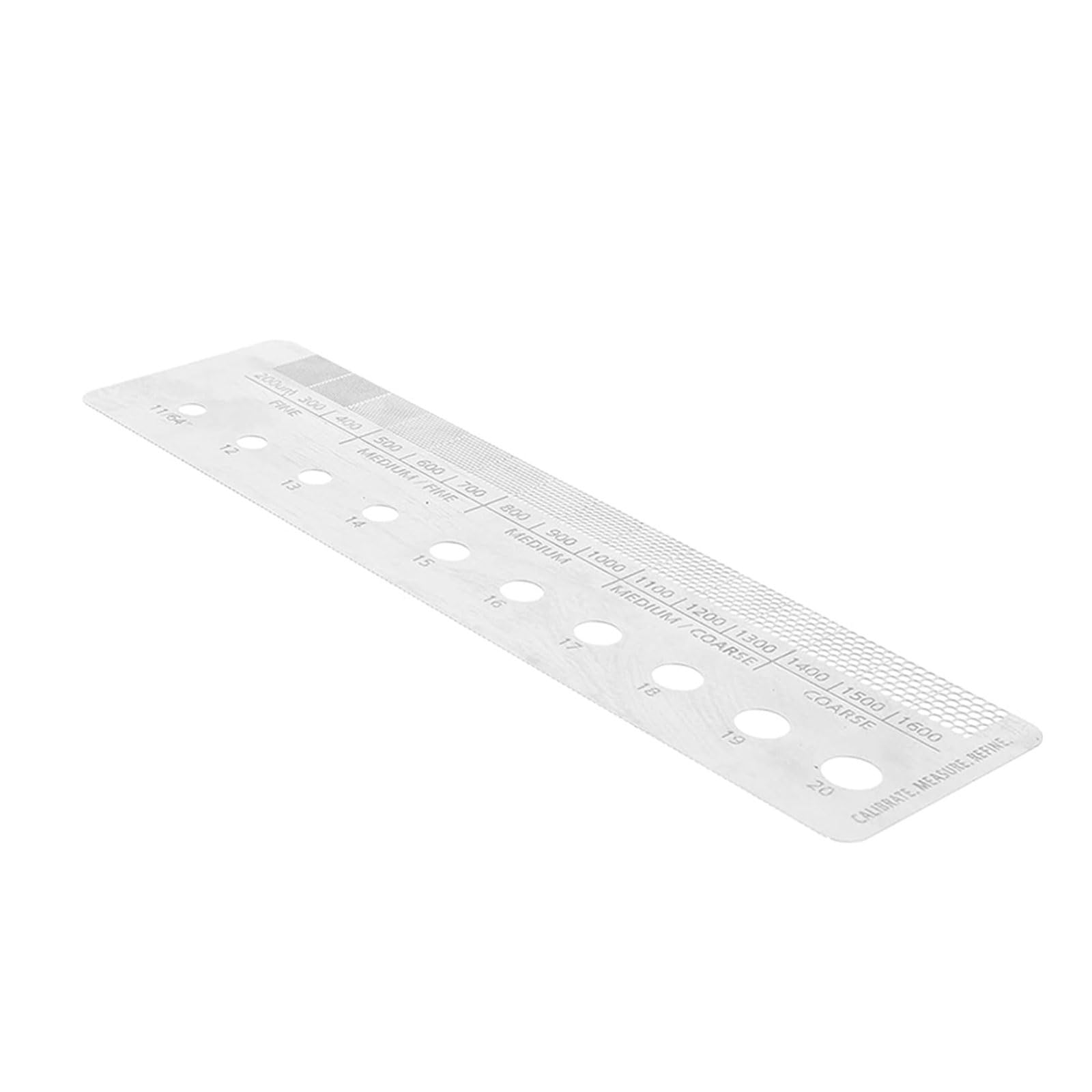 Premium Stainless Steel Coffee Size Ruler - Essential Coffee Bean Grinder Accessory for Precise Grinding Measurement | Perfect for Espresso, French Press & Pour Over Brewing