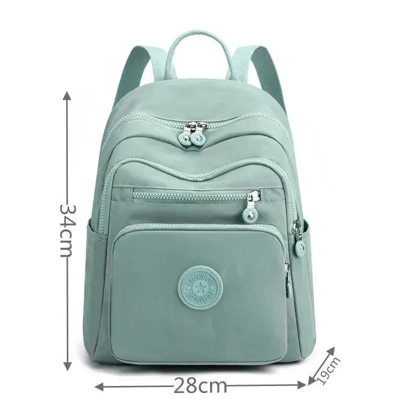 Waterproof Nylon Women's Travel Backpack - Lightweight Carry On Backpack for Airplane, Hiking & Outdoor Adventures