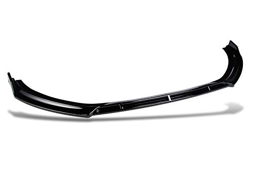 Q1-TECH Glossy Black Front Bumper Lip Spoiler for 2017-2020 Audi A3 | Sport-Style Air Chin Splitter Body Kit | Perfect for Car Enthusiasts & Street Racing Upgrades