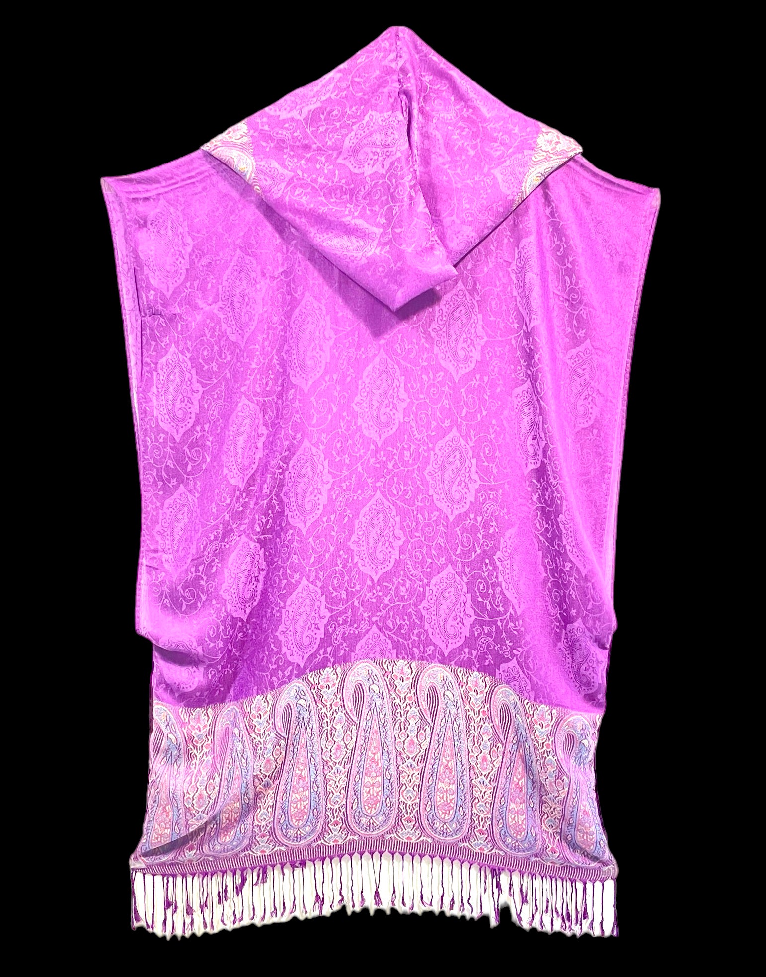PASH KIMONO - Purple Paisley Pattern Japanese Style Robe | Lightweight Loungewear for Women | Perfect for Spa, Yoga & Relaxation at Home