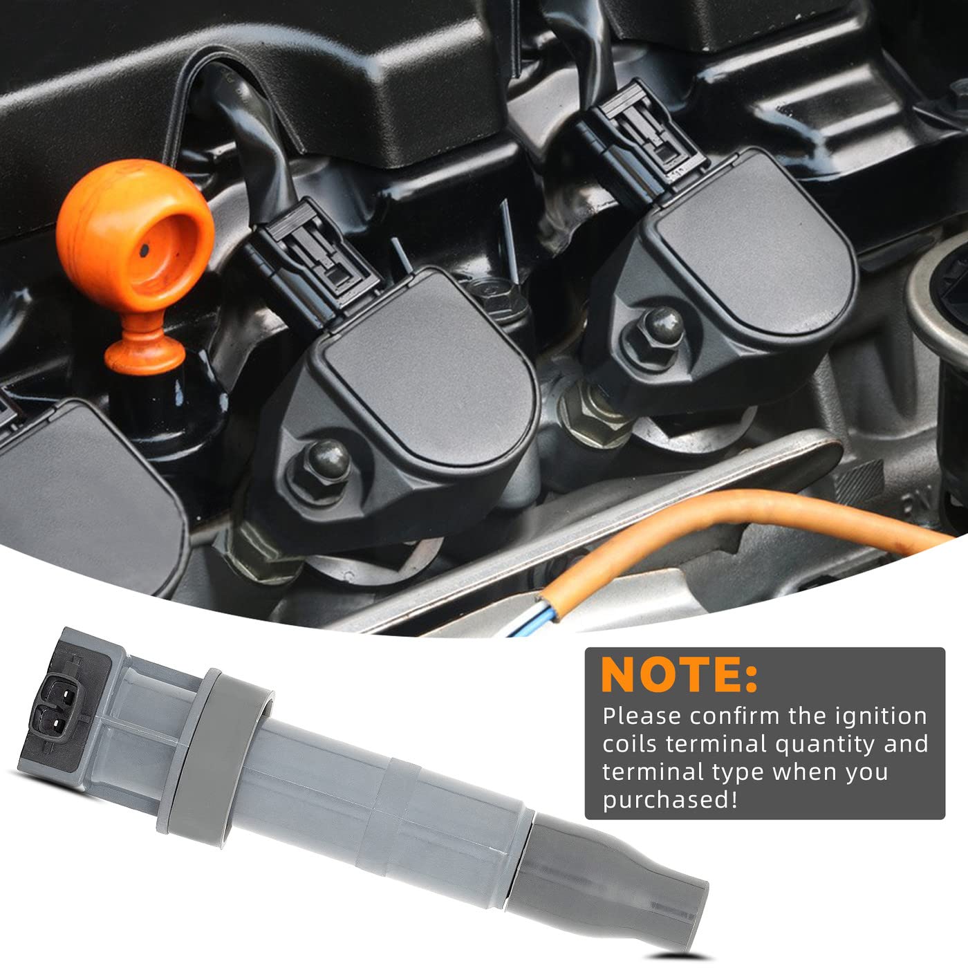 High-Quality Ignition Coil Replacement for Hyundai Azera, Kia Cadenza, Santa Fe, Sonata, Veracruz, Sorento & More - Compatible with L4 V6 Engines - Perfect for DIY Auto Repair & Engine Performance Enhancement