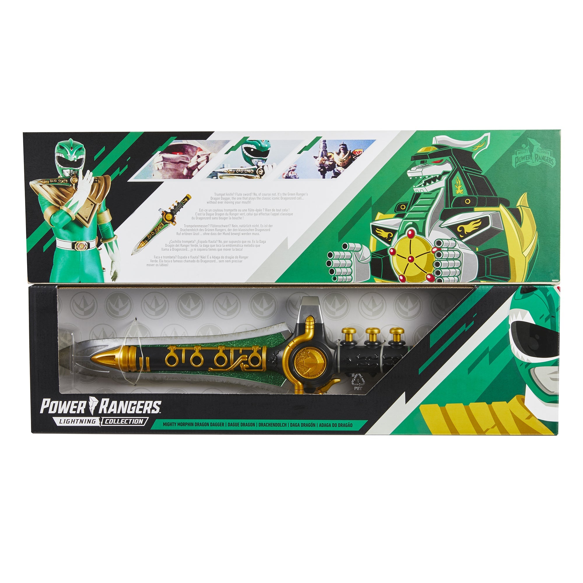 Power Rangers Lightning Collection Mighty Morphin Dragon Dagger - Roleplay Toy for Kids & Collectors - Perfect for Cosplay, Halloween Costumes & Display