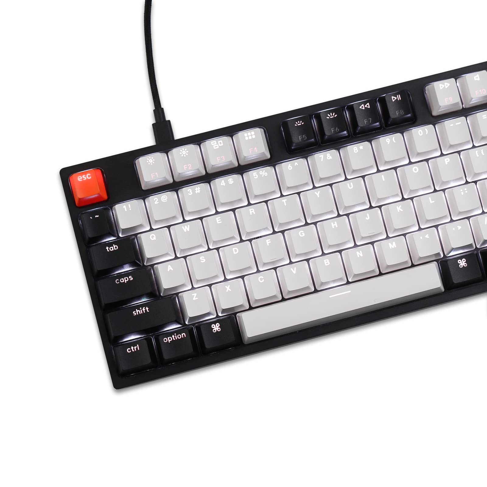 Keychron C2 Wired Mechanical Keyboard for Mac/Windows - Gateron G Pro Red Switch, Hot-Swappable, White Backlight - Perfect for Gaming & Office Work