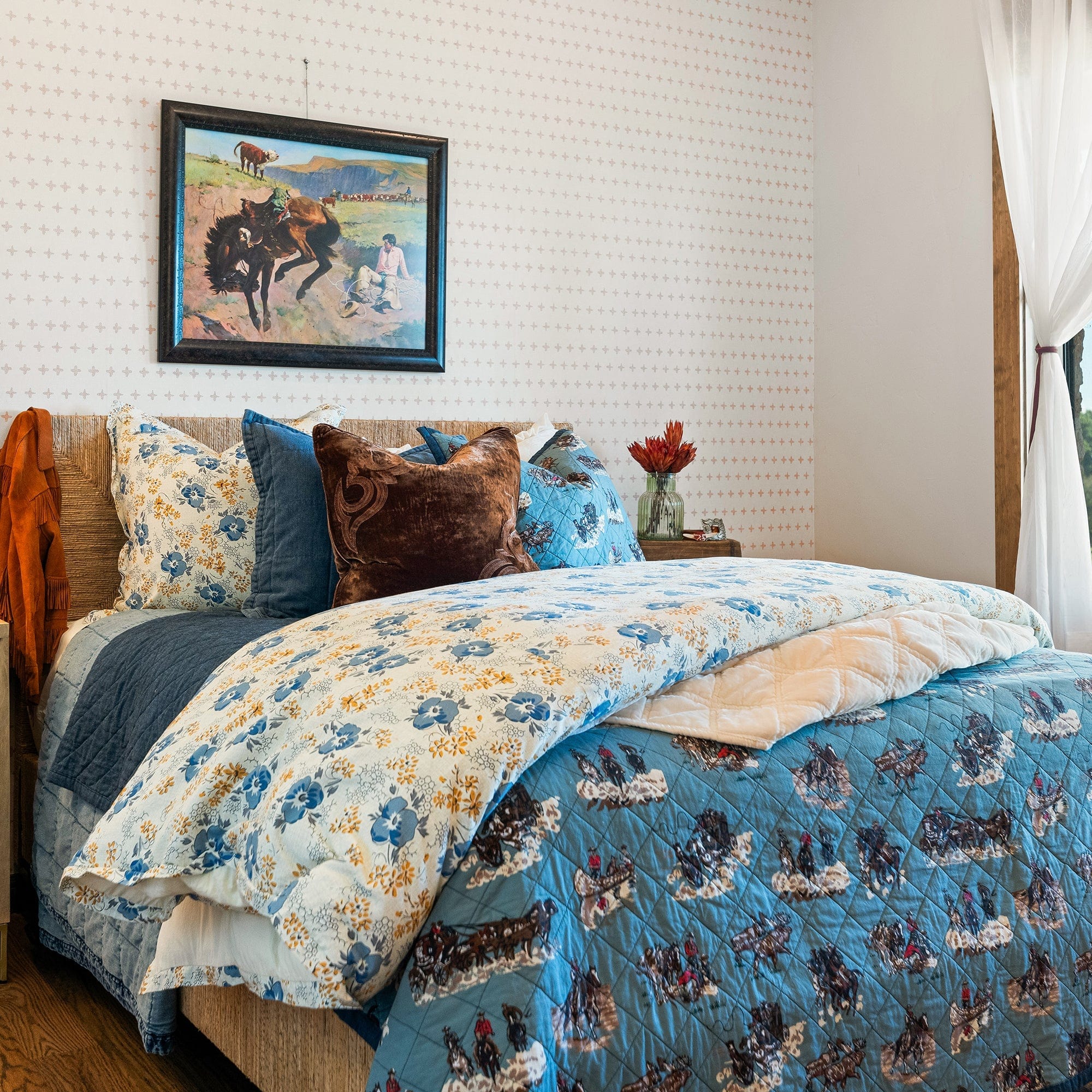 Reversible Quilt Set by Settler - Soft & Cozy Bedding for All Seasons | Perfect for Bedroom, Guest Room & Dorm Decor