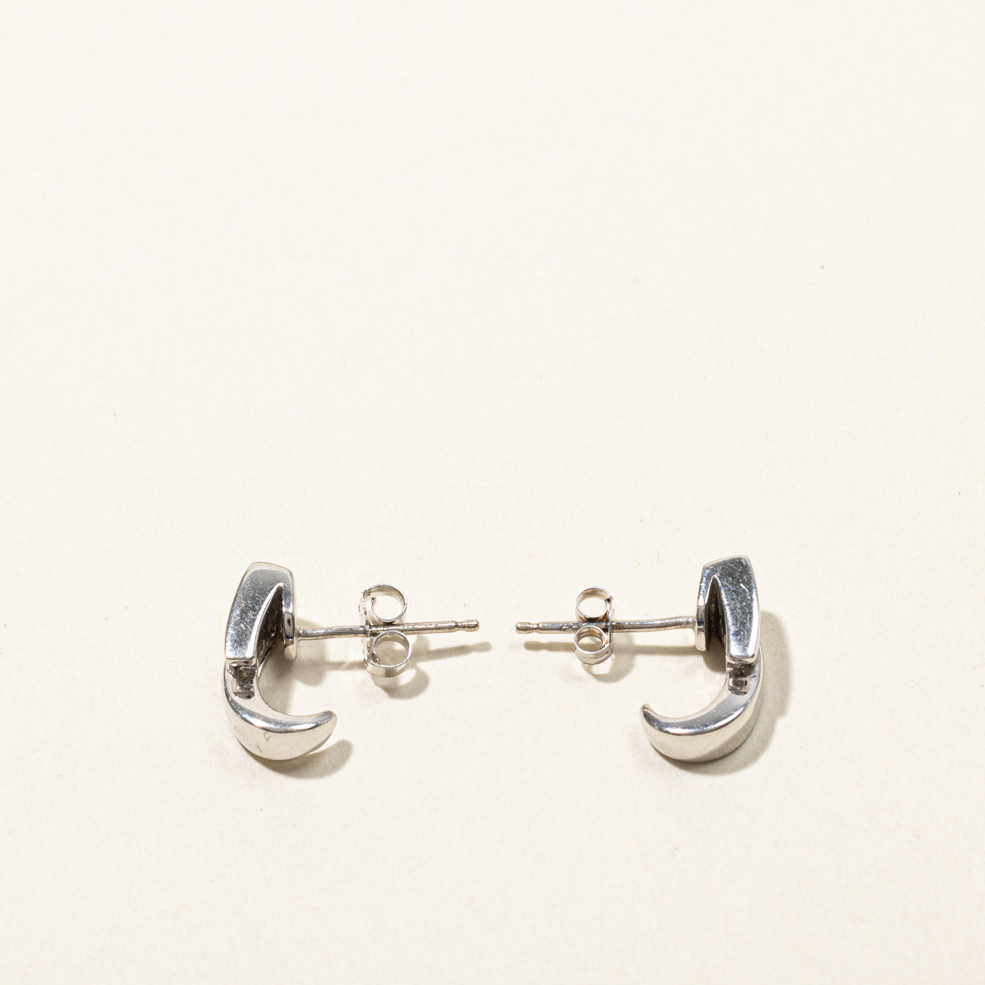 Channel Set Diamond Stud Earrings | 0.06 Carat Total Weight (CTW) | 14K White Gold | Elegant Everyday Jewelry for Women | Perfect for Work, Date Night & Special Occasions