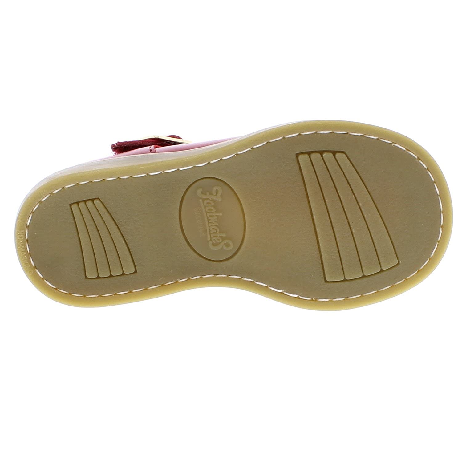 FOOTMATES Baby-Girl's Allie Mary Jane Flat Shoes for Infant Toddler & Little Kids - Comfortable First Walkers for Girls, Perfect for School, Parties & Special Occasions