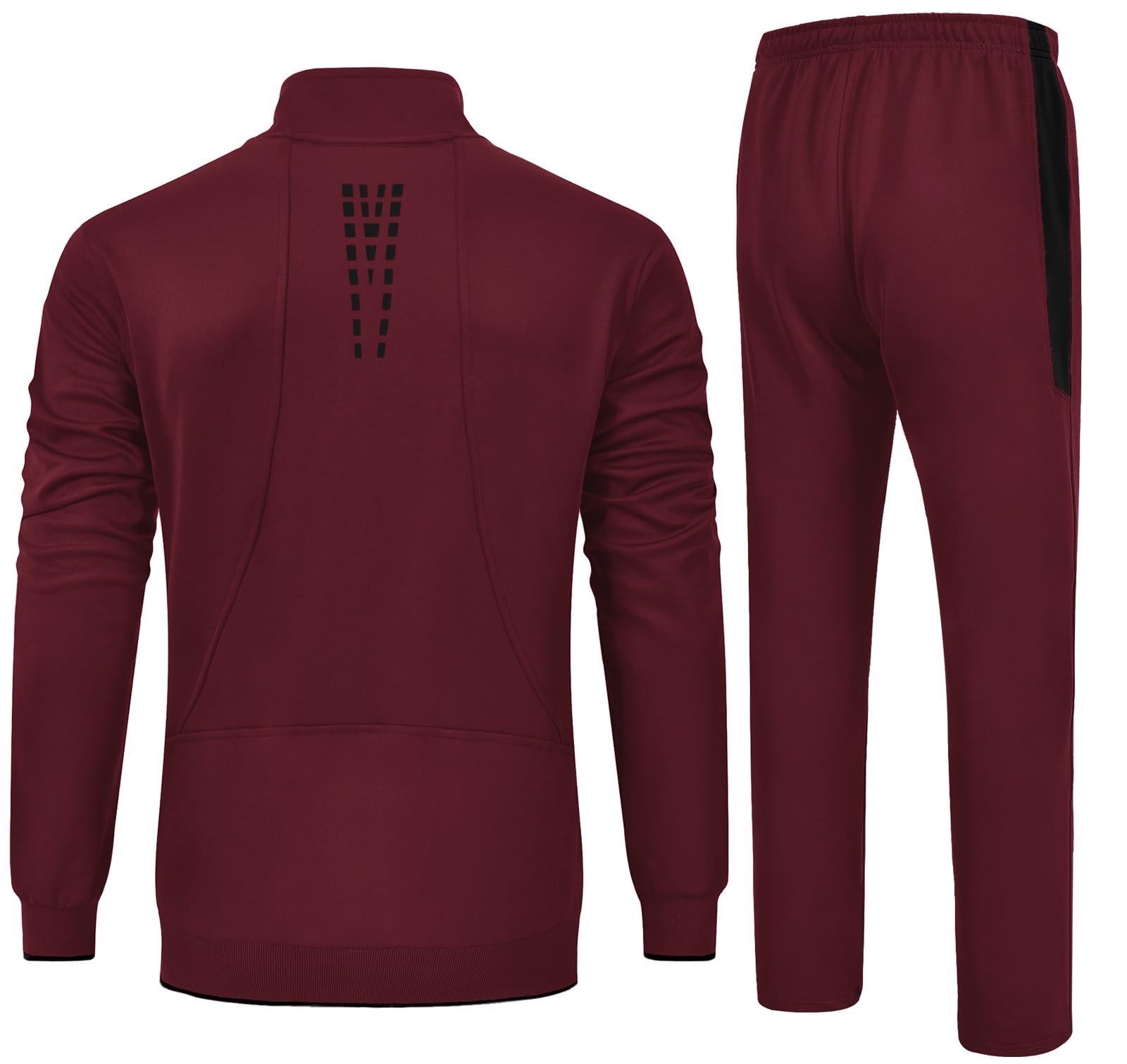 Rdruko Men's 2-Piece Tracksuit Set - Athletic Jogging Gym Activewear Sweatpants & Hoodie for Running, Workout & Casual Wear