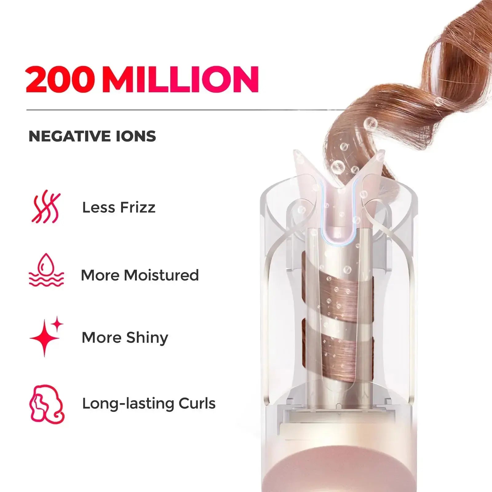 Tymo Curlgo Eco - Professional Hair Curling Iron for Salon-Quality Styling | Perfect for Home Use, Travel & Special Occasions